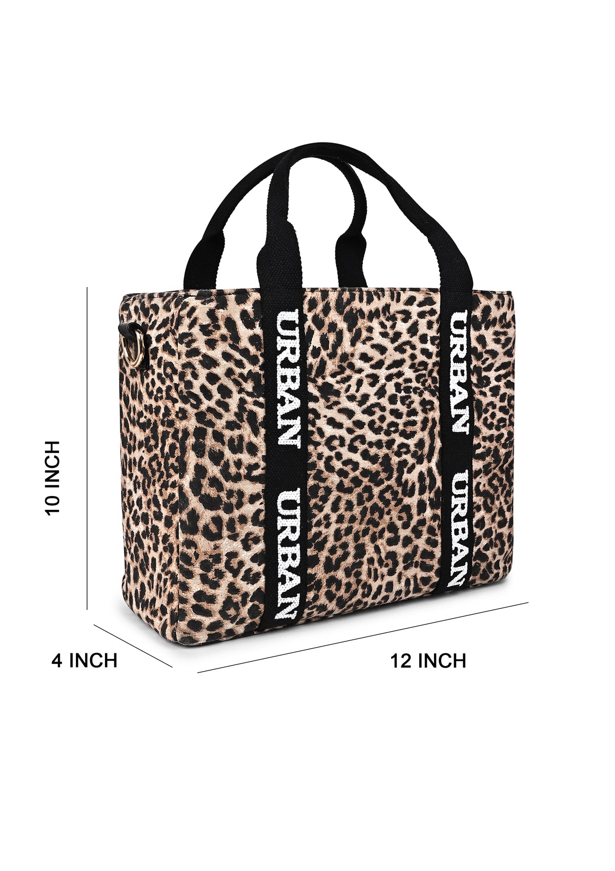 LEOPARD PRINTED URBAN TOTE - Rizir