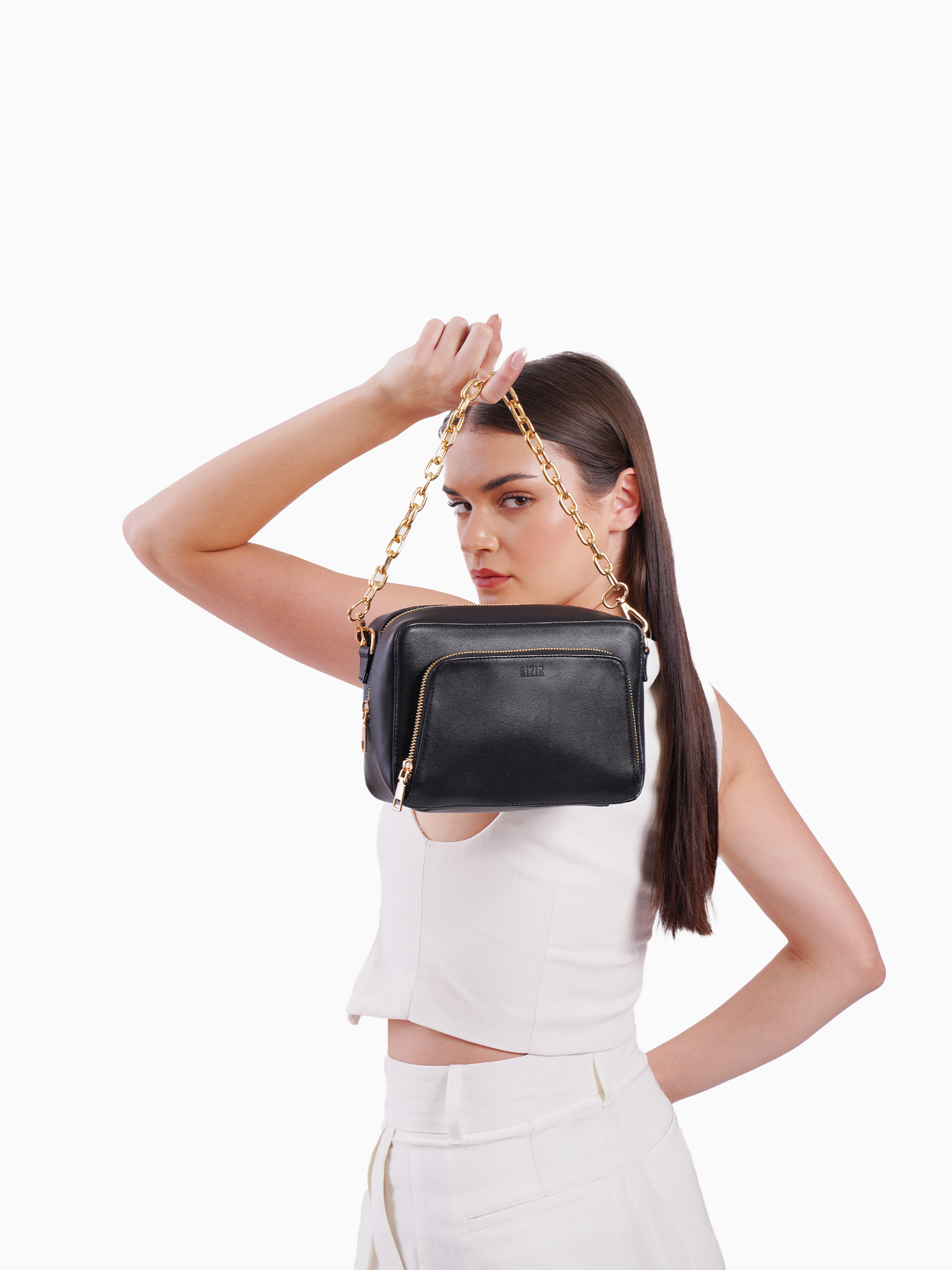 MAVEN CROSSBODY BAG - BLACK - Rizir