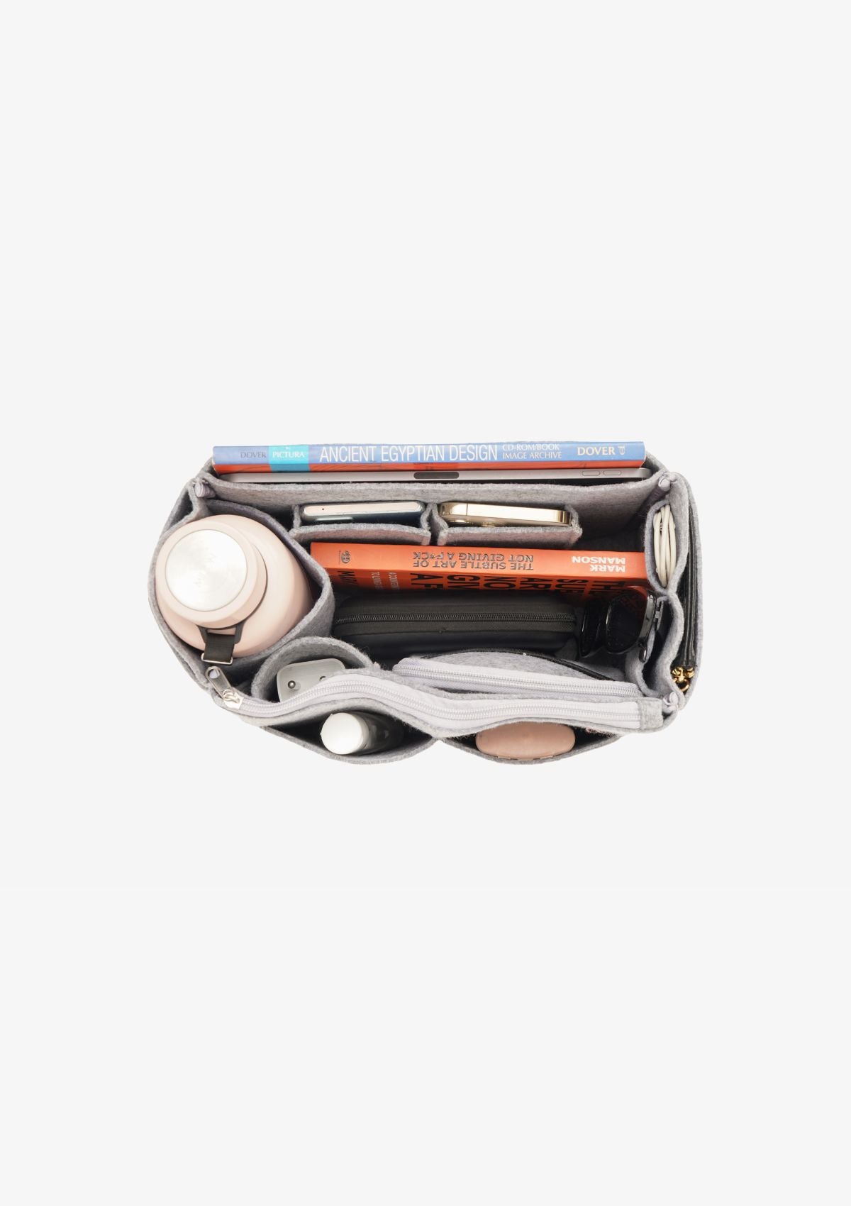 Grey Felt Handbag Organizer - Rizir