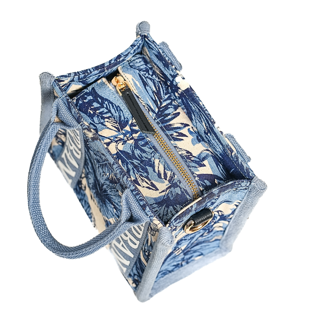 MINI URBAN TOTE BLUE BLOSSOM