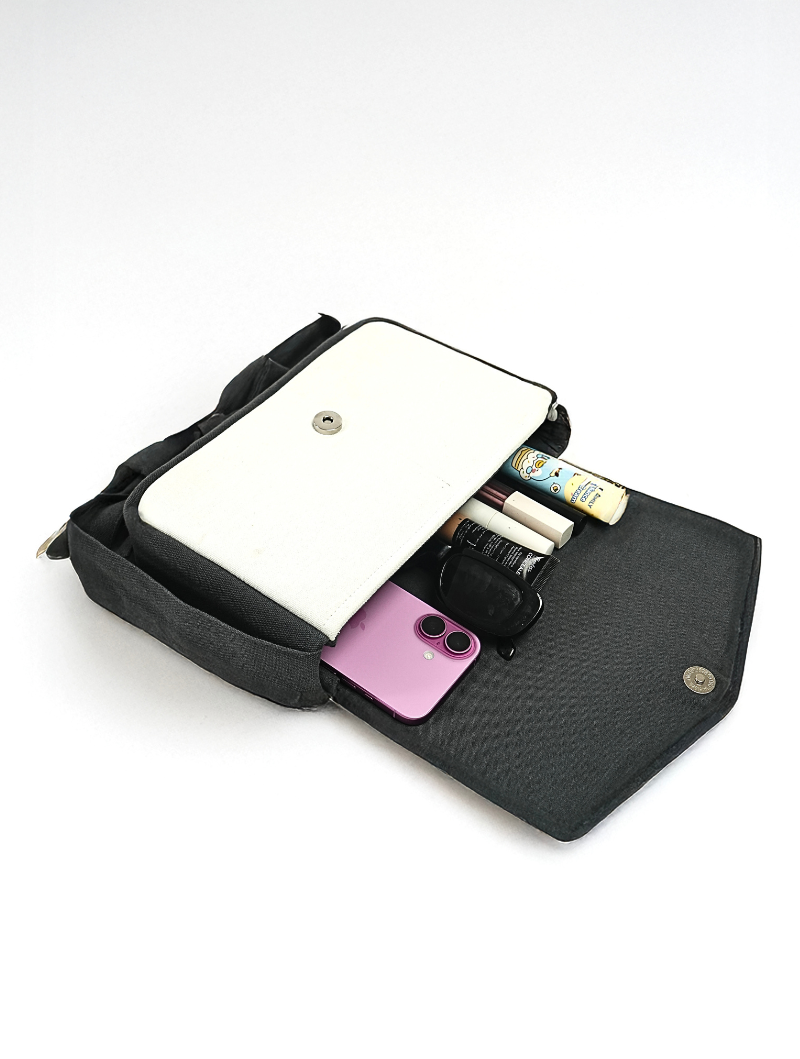 VALENTINE CLUTCH CHARCOAL