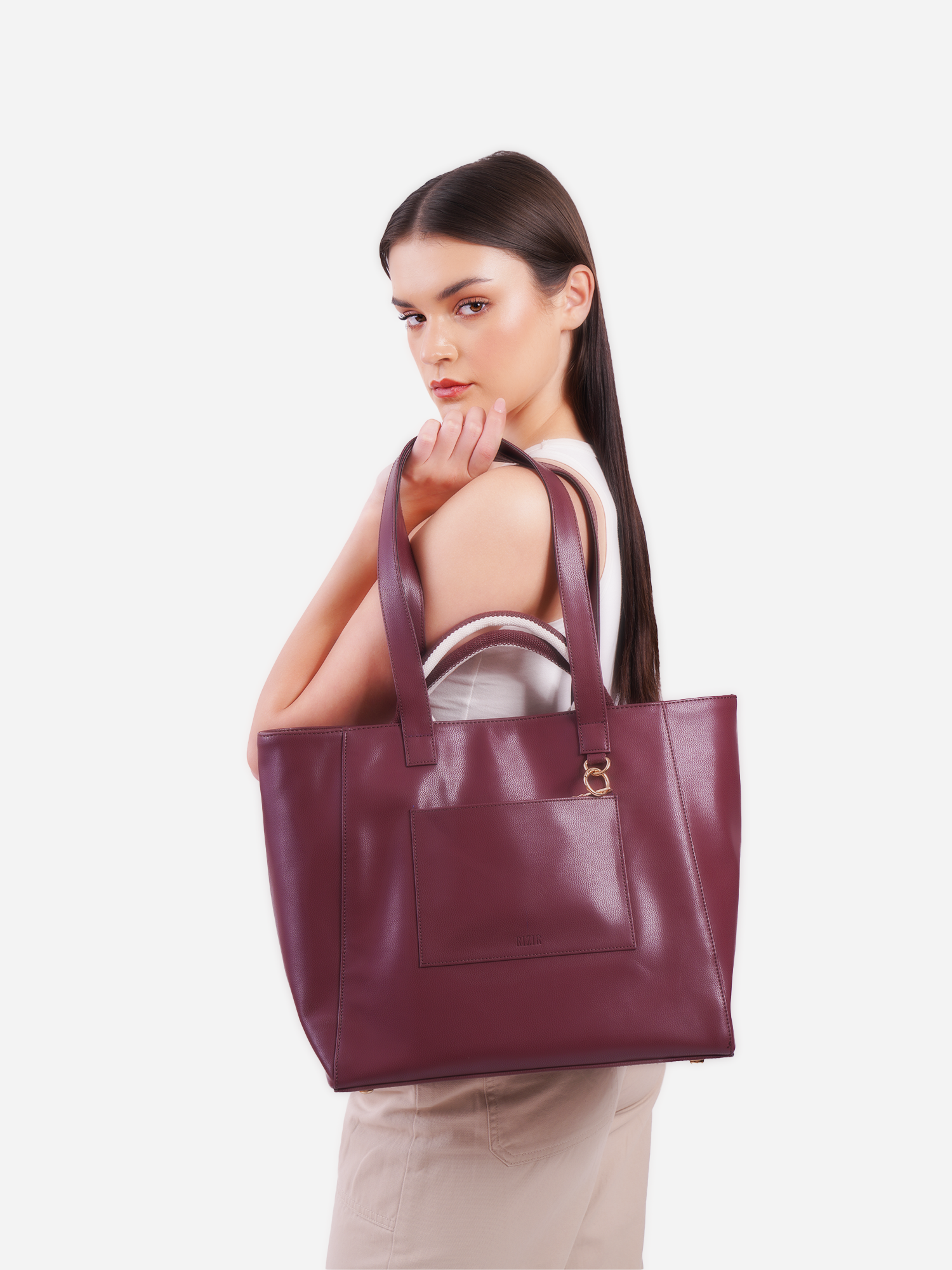 SERENITY TOTE BAG- WINE - Rizir
