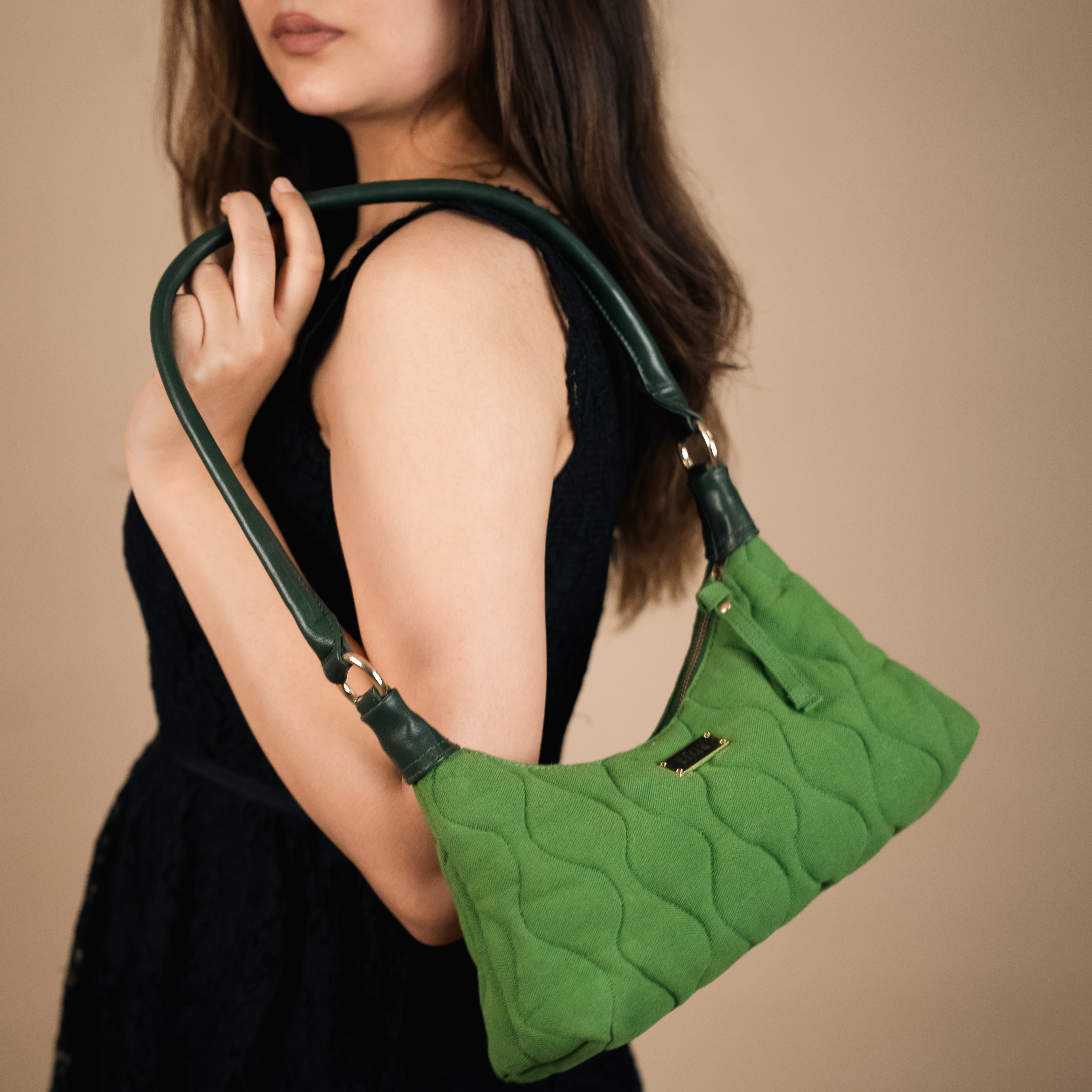 The Classic Quilted Green Bag