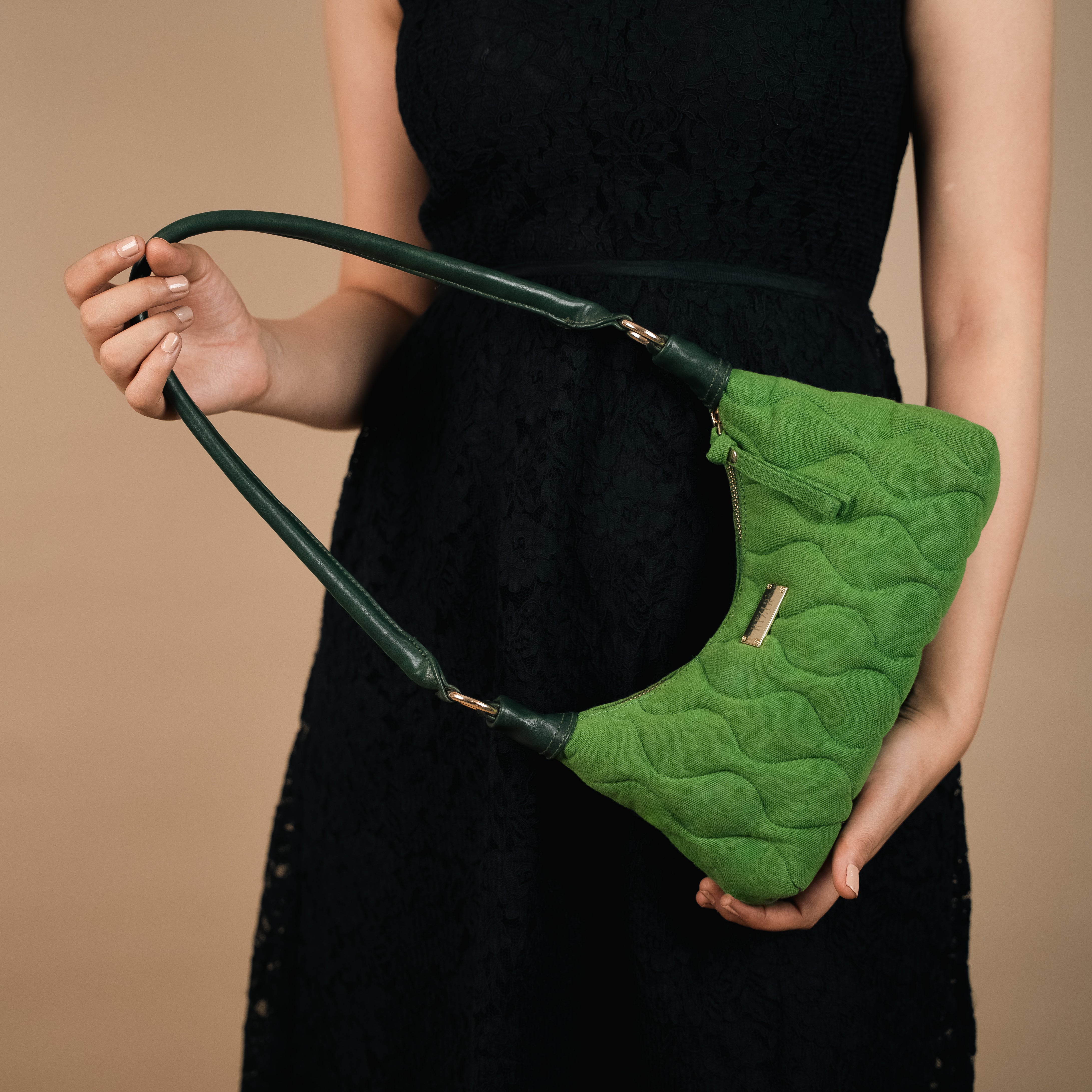 The Classic Quilted Green Bag