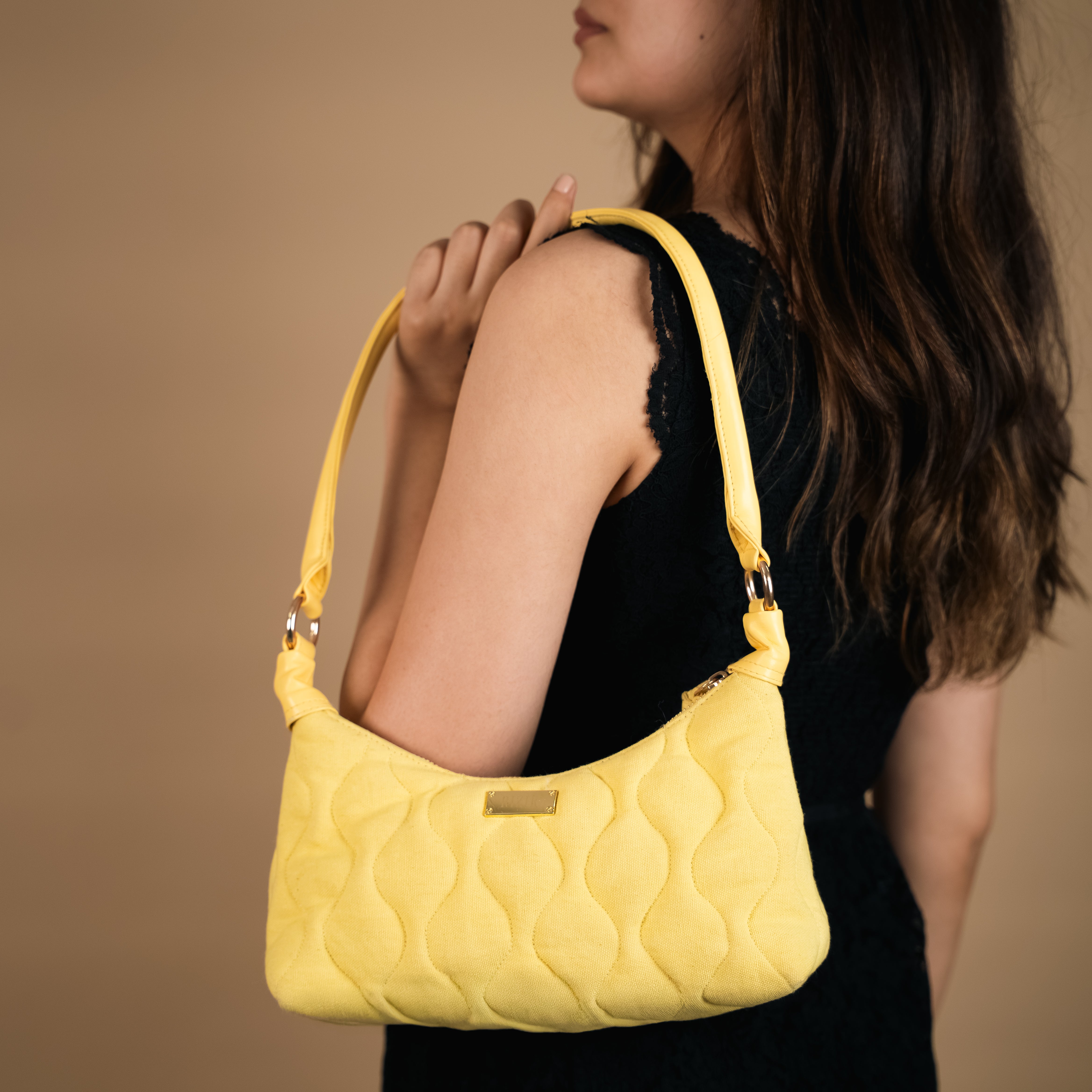 The Classic Quilted Yellow Bag