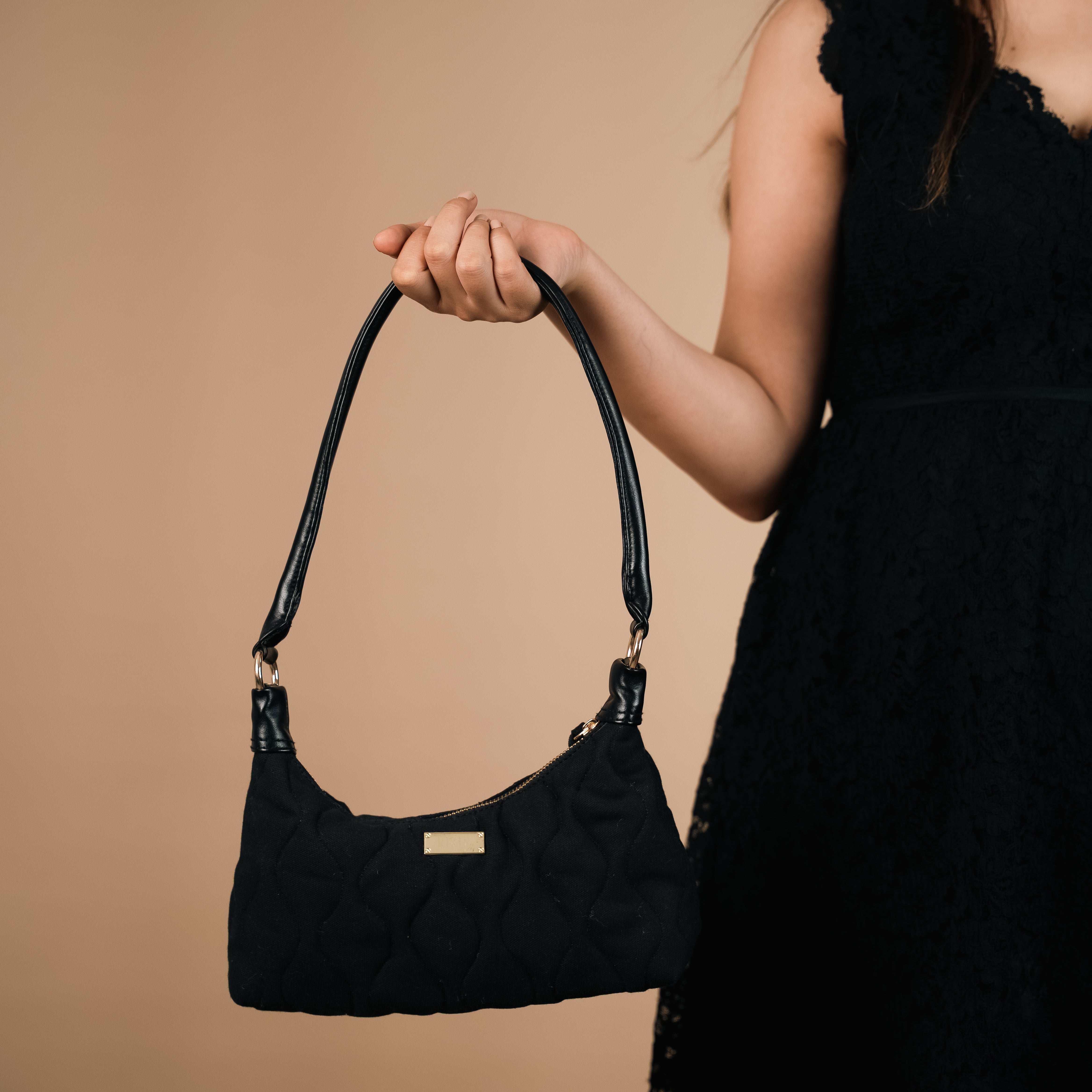 The Classic Quilted Black Bag