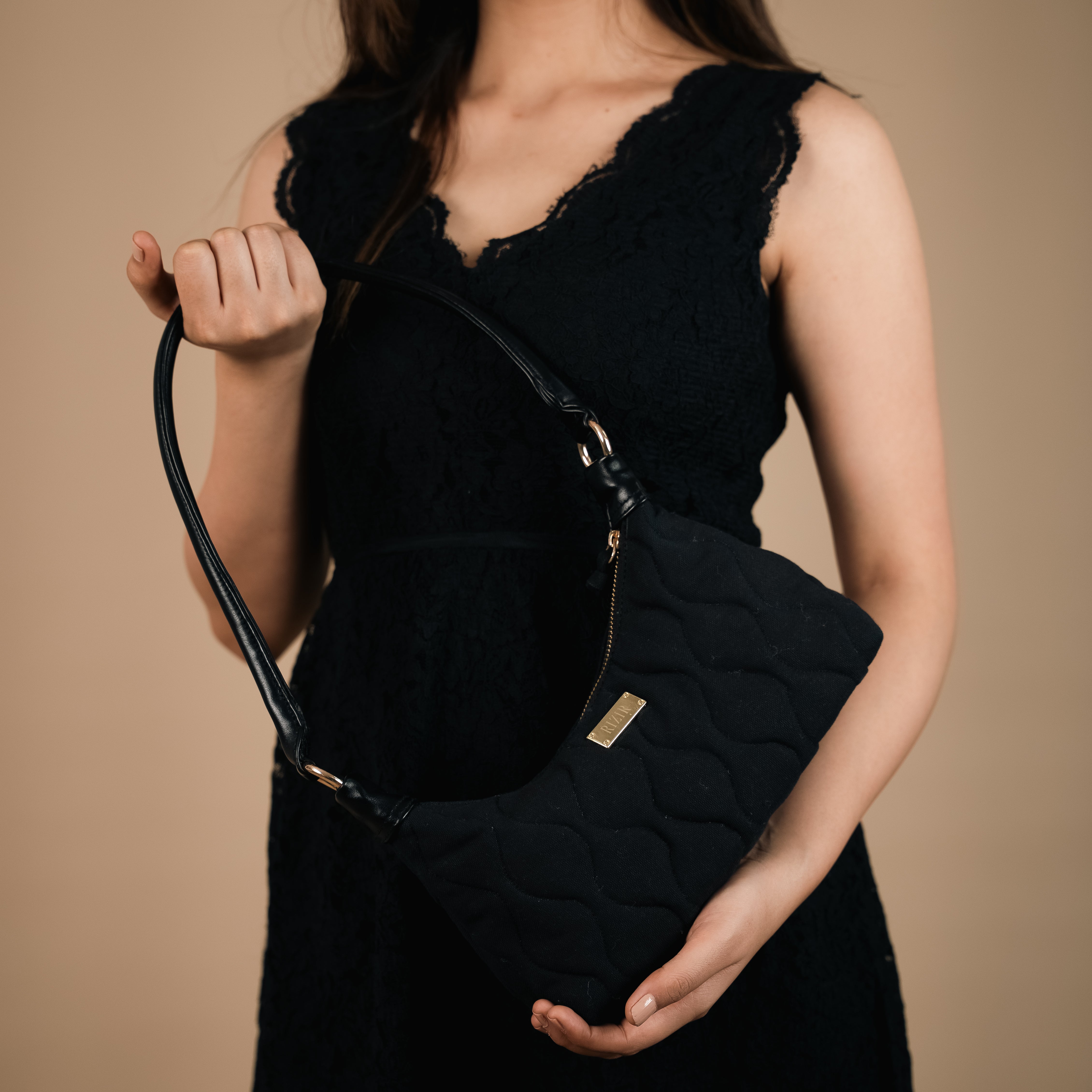 The Classic Quilted Black Bag