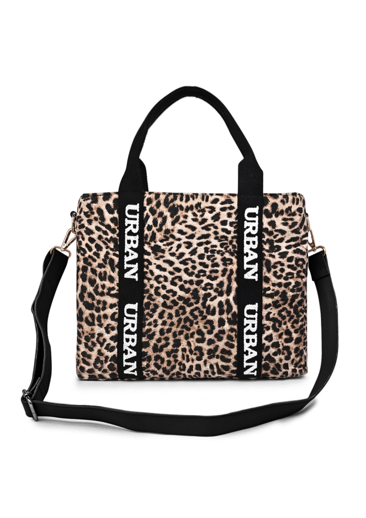 LEOPARD PRINTED URBAN TOTE - Rizir