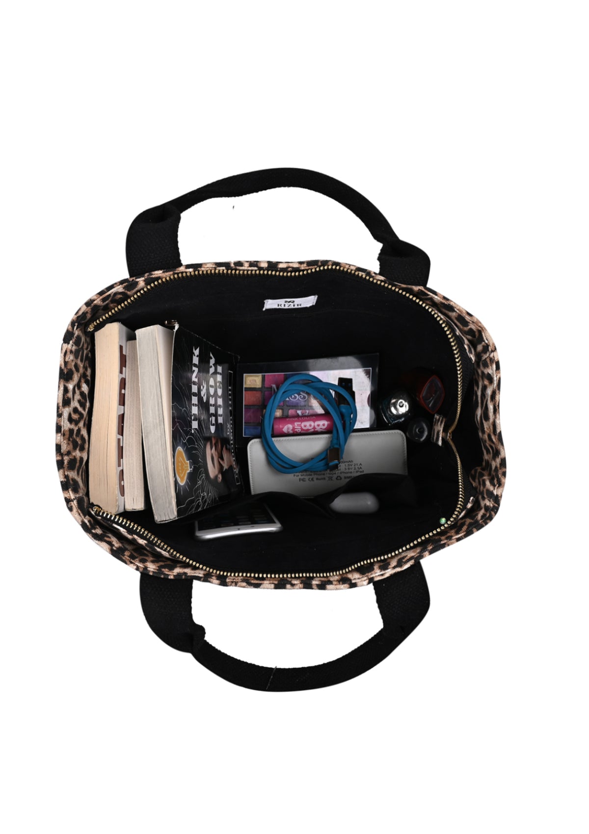 LEOPARD PRINTED URBAN TOTE - Rizir