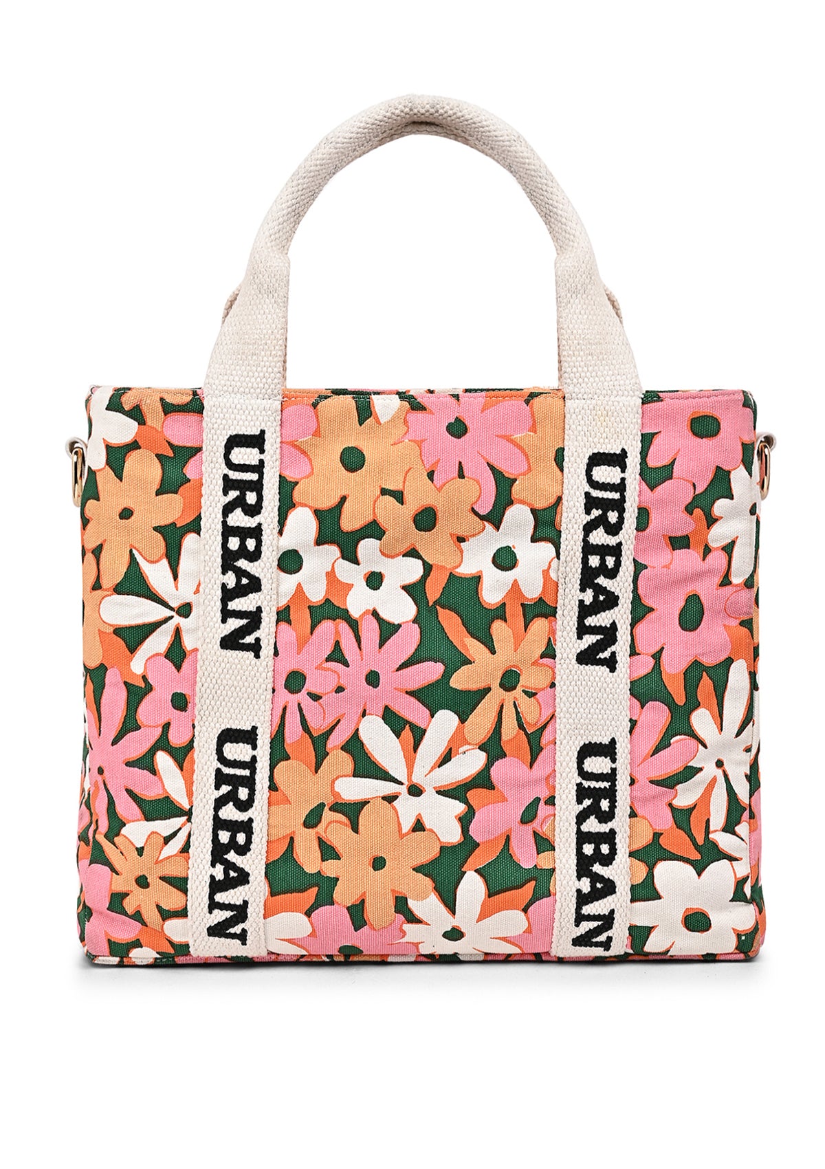 FLORAL PRINTED URBAN TOTE - Rizir