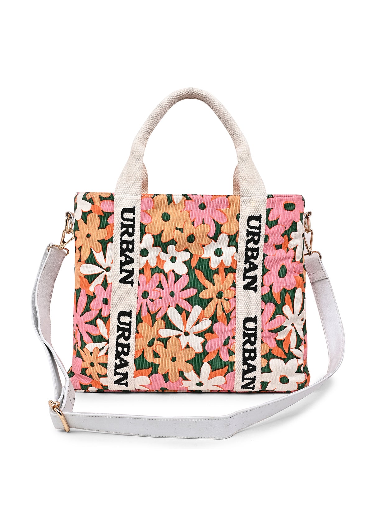 FLORAL PRINTED URBAN TOTE - Rizir