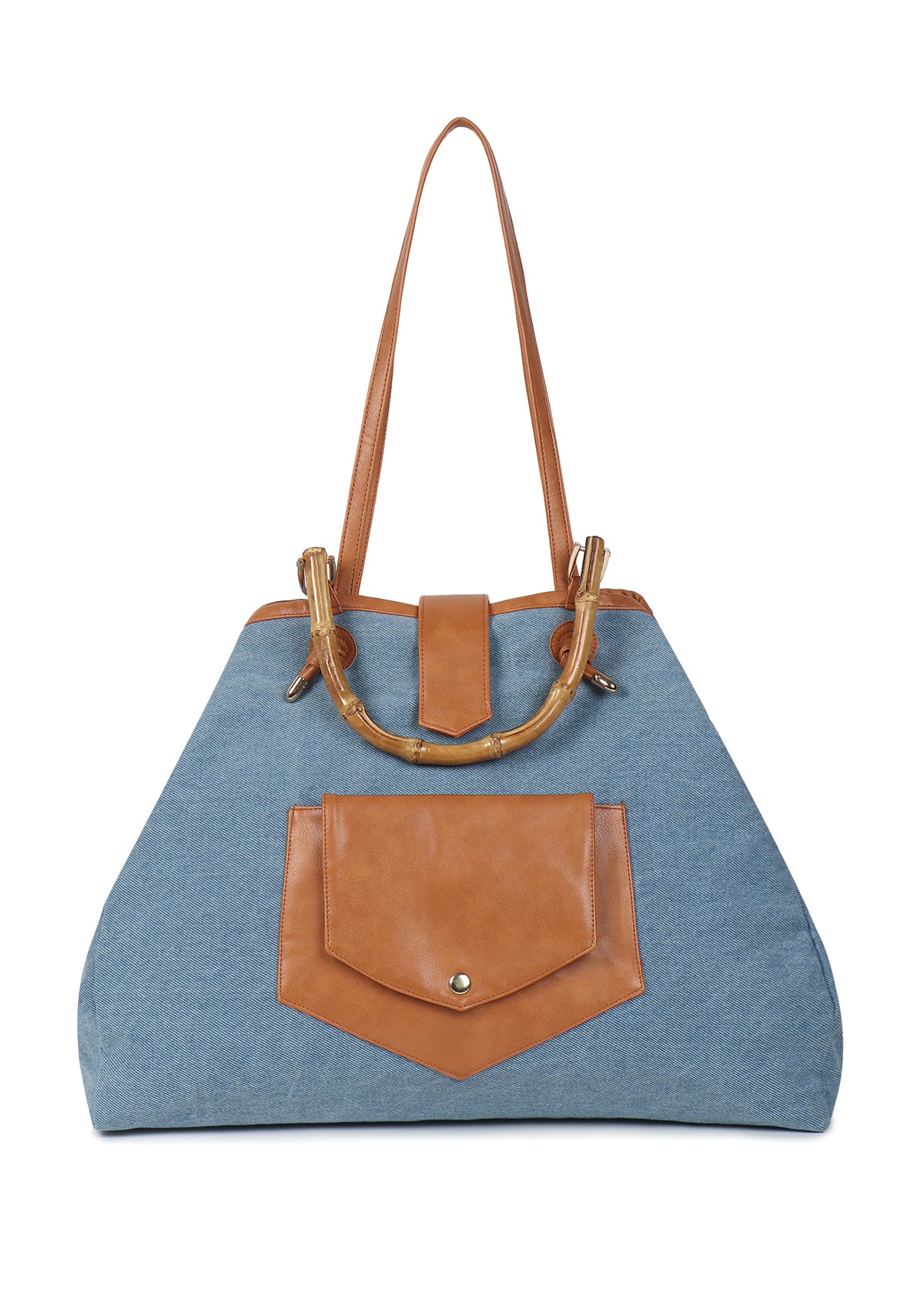 BAMB BROWN DENIM BAG - Rizir