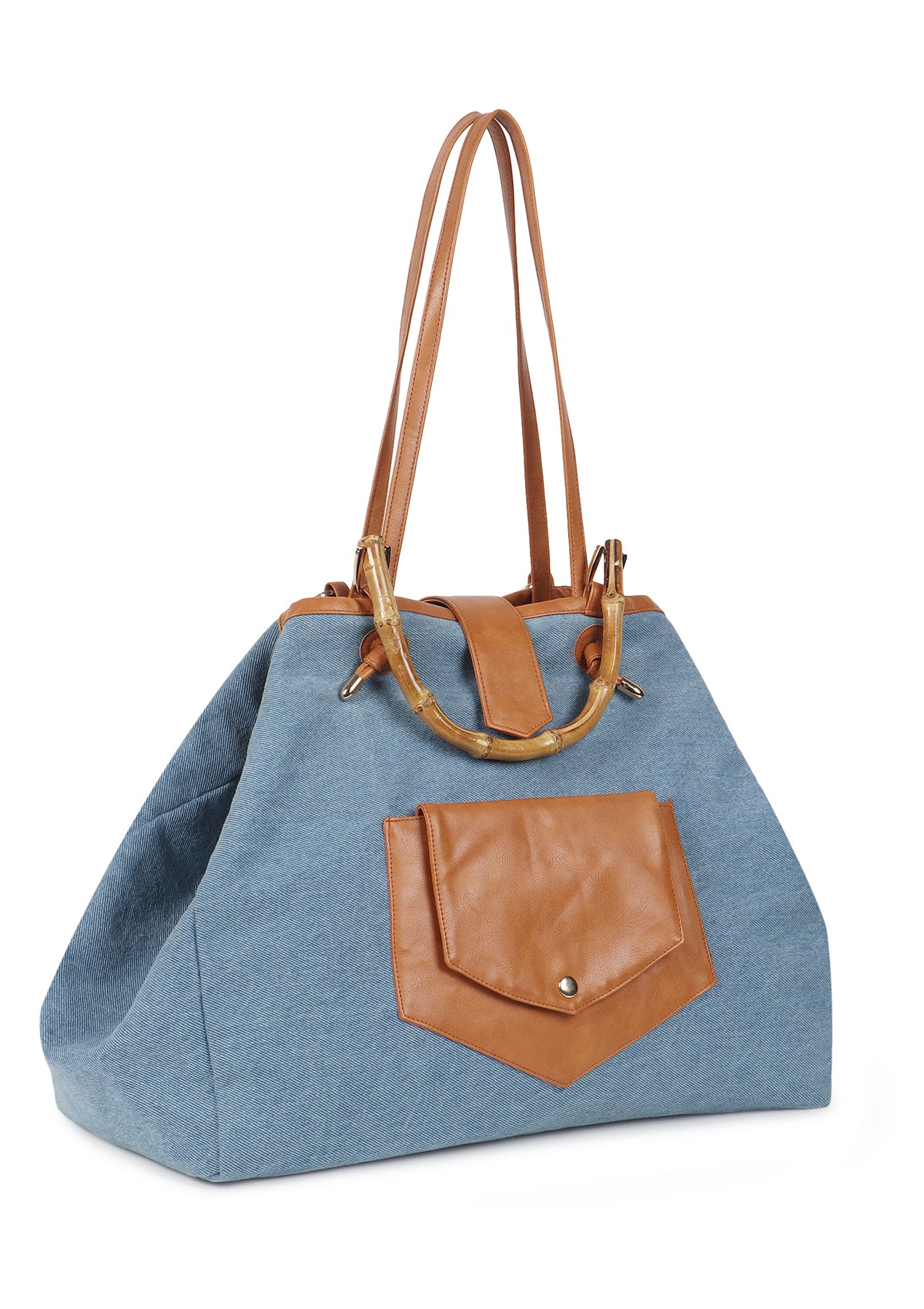 BAMB BROWN DENIM BAG - Rizir