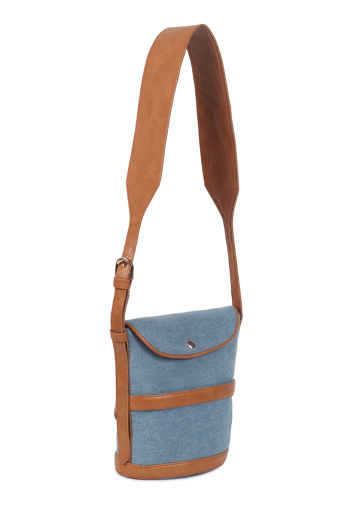 CADE BROWN DENIM BAG - Rizir