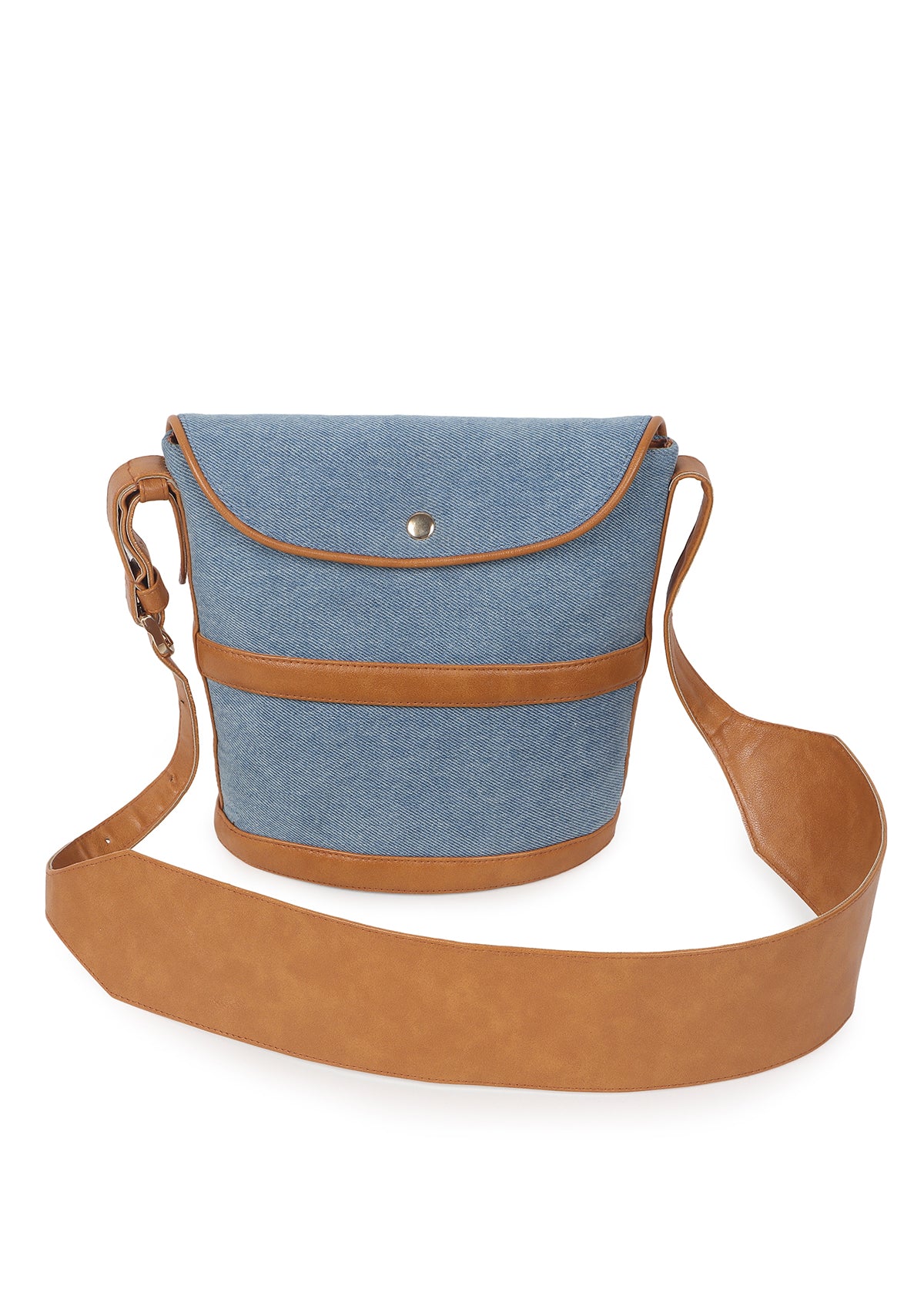 CADE BROWN DENIM BAG - Rizir