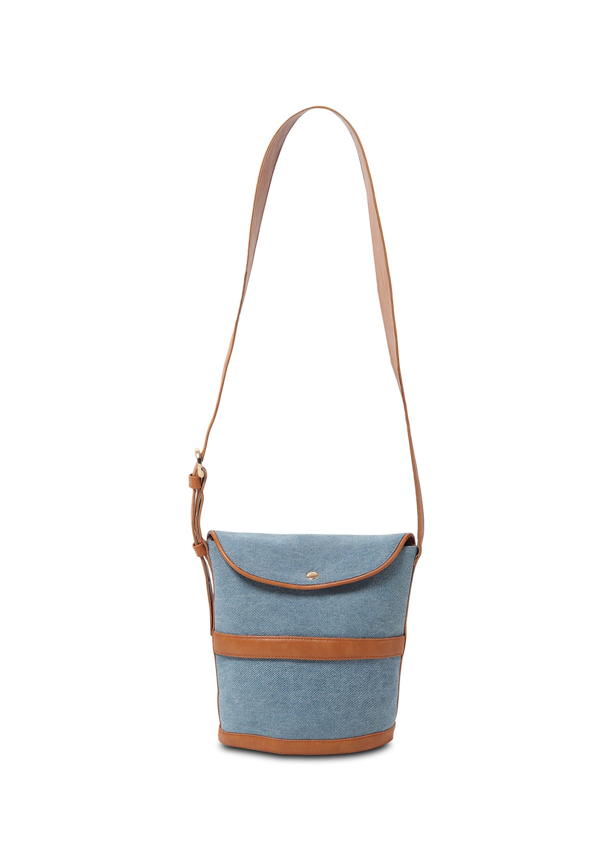 CADE BROWN DENIM BAG - Rizir