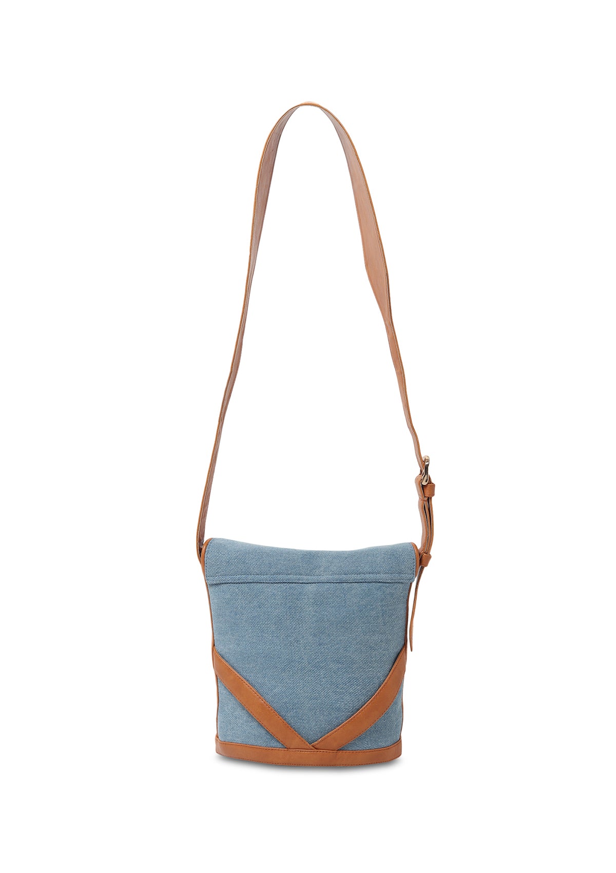 CADE BROWN DENIM BAG - Rizir