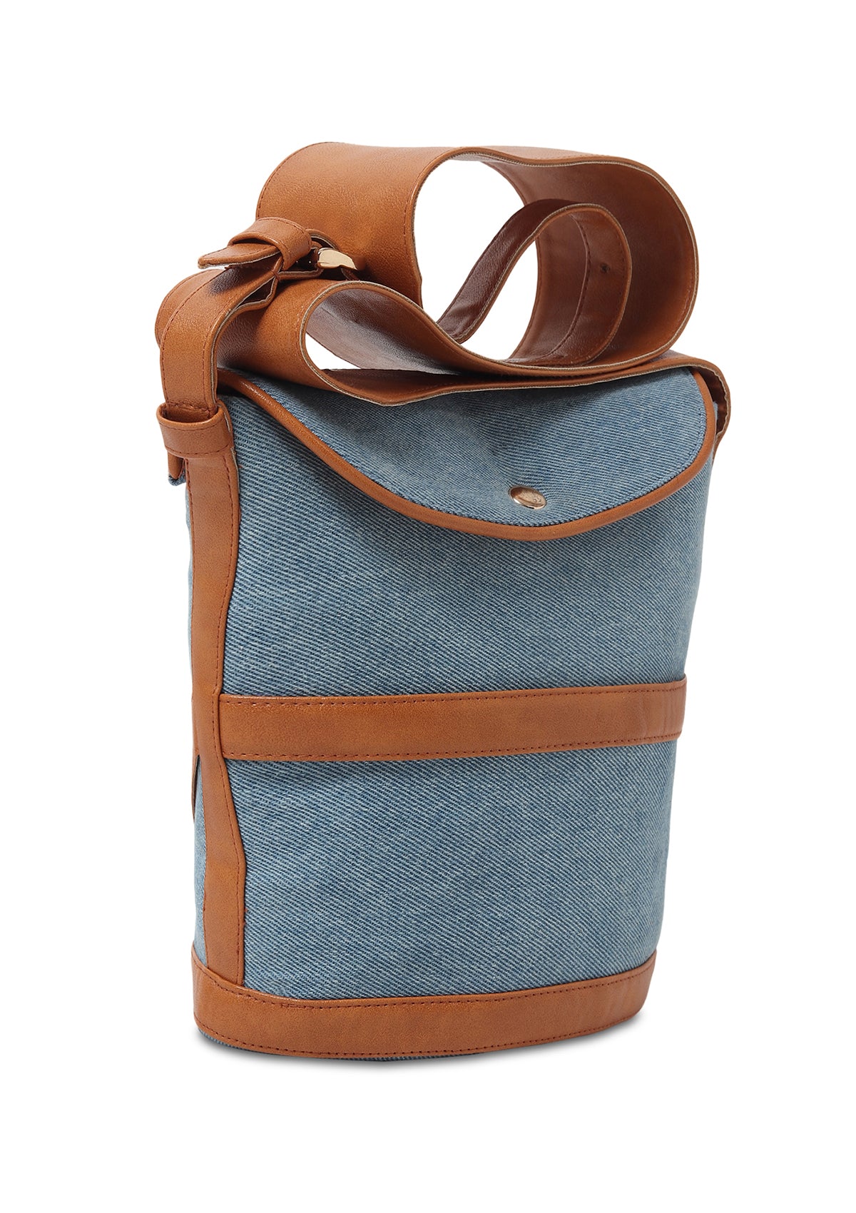 CADE BROWN DENIM BAG - Rizir