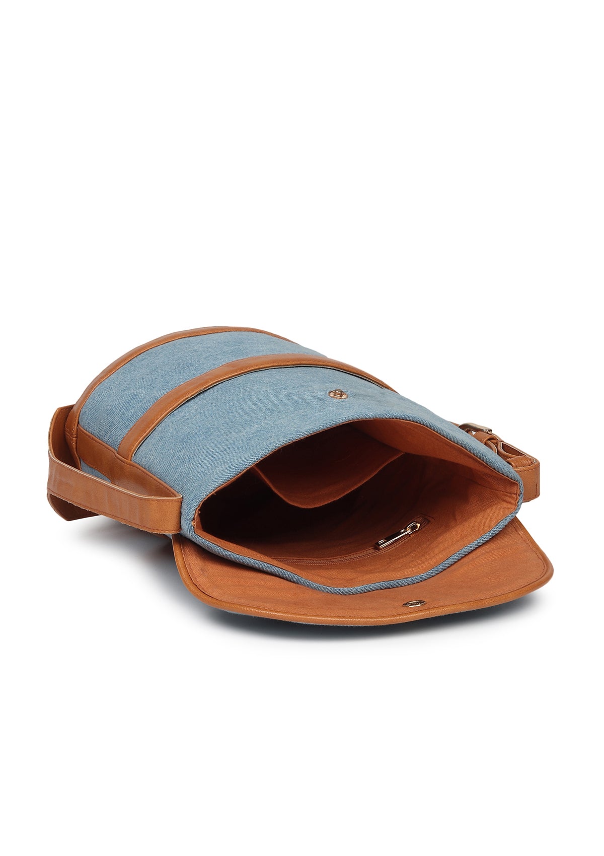 CADE BROWN DENIM BAG - Rizir