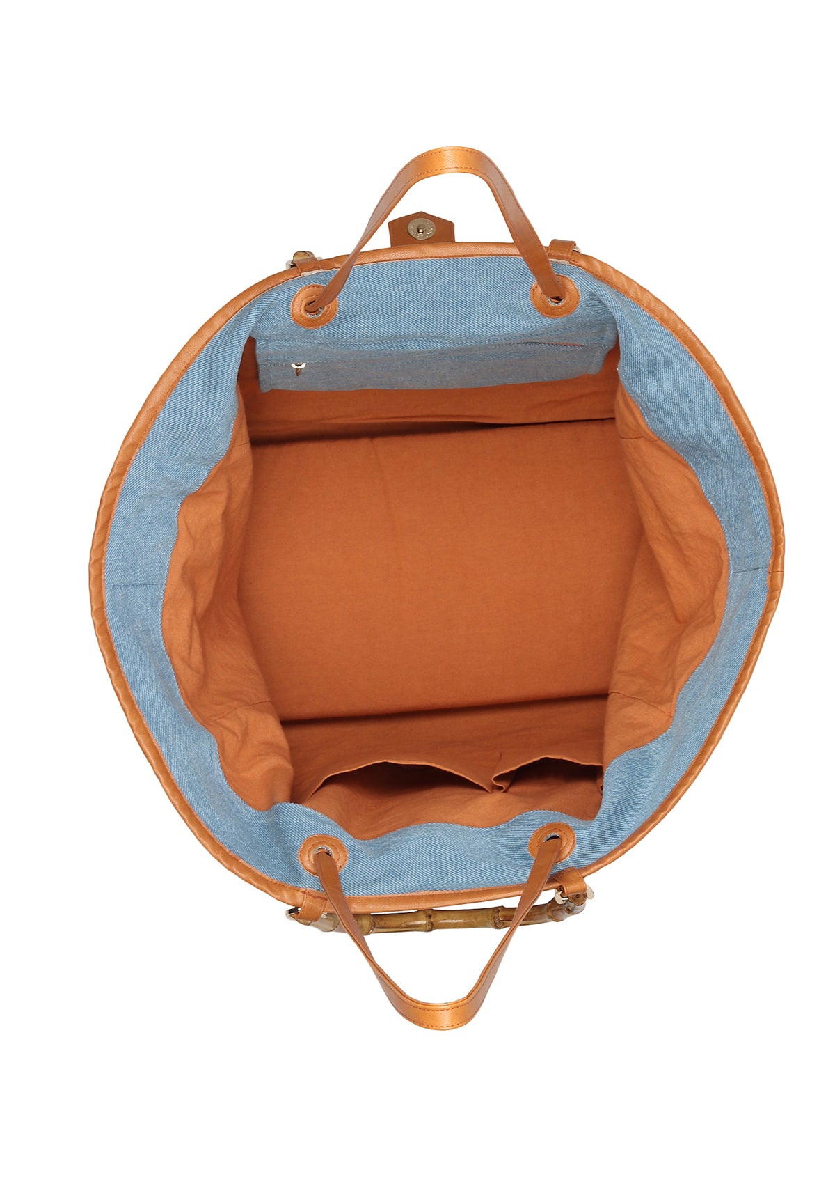 BAMB BROWN DENIM BAG - Rizir