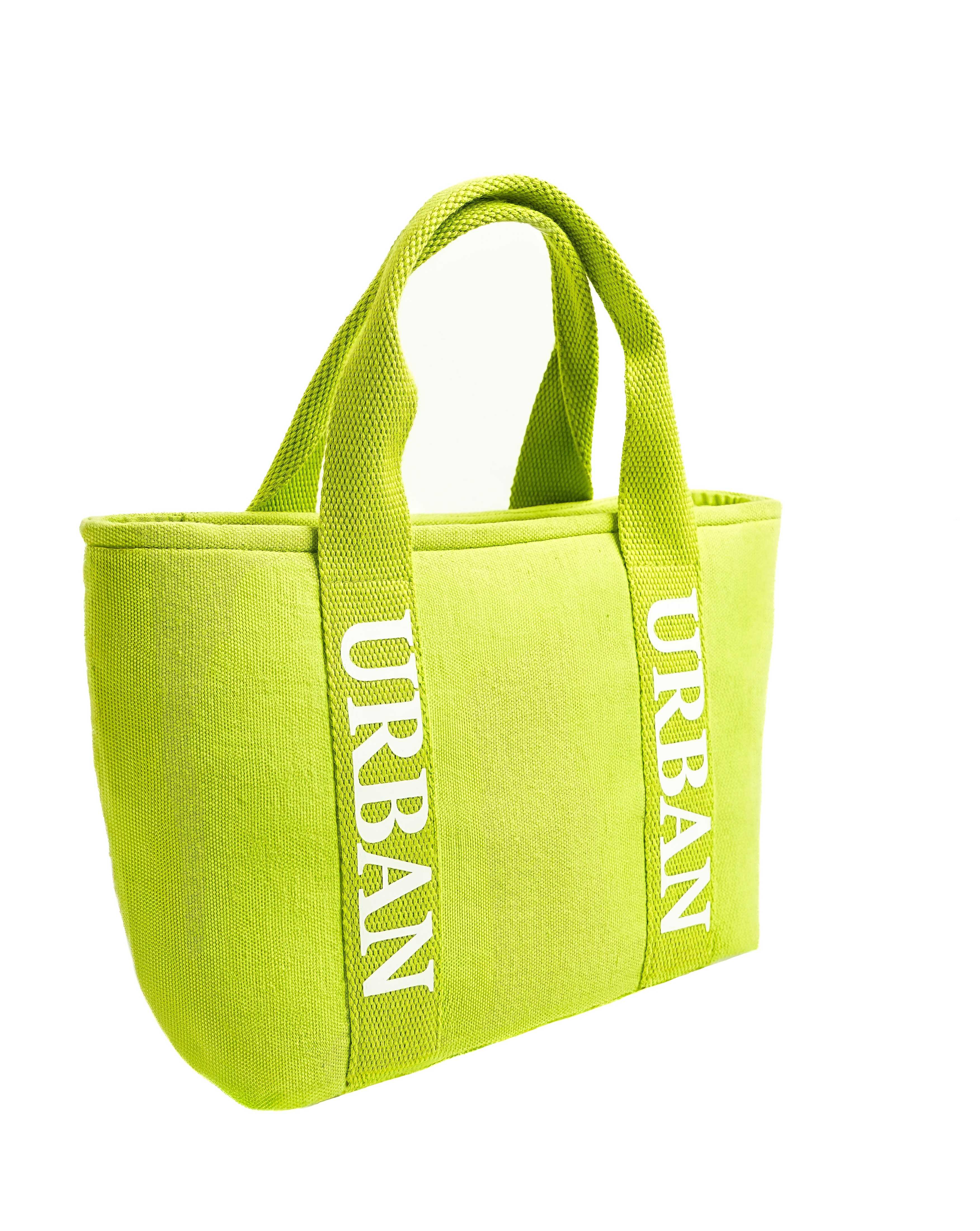MINI URBAN CHIC TOTE LIME GREEN