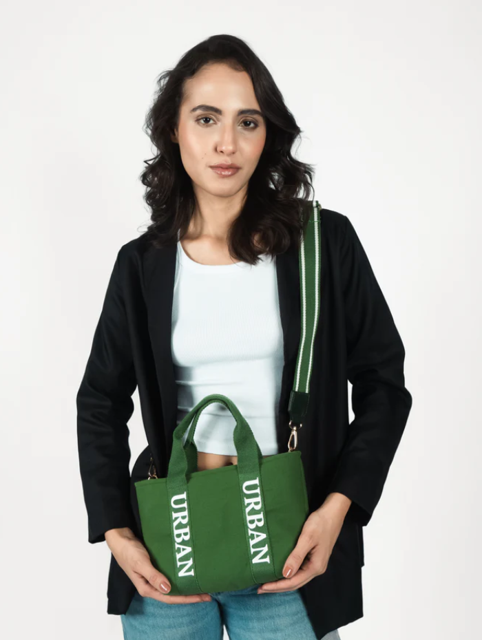 MINI URBAN CHIC TOTE GREEN - Rizir