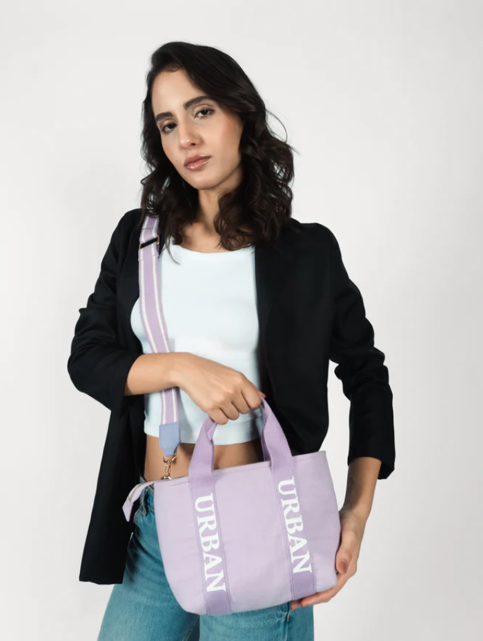 MINI URBAN CHIC TOTE LAVENDER - Rizir