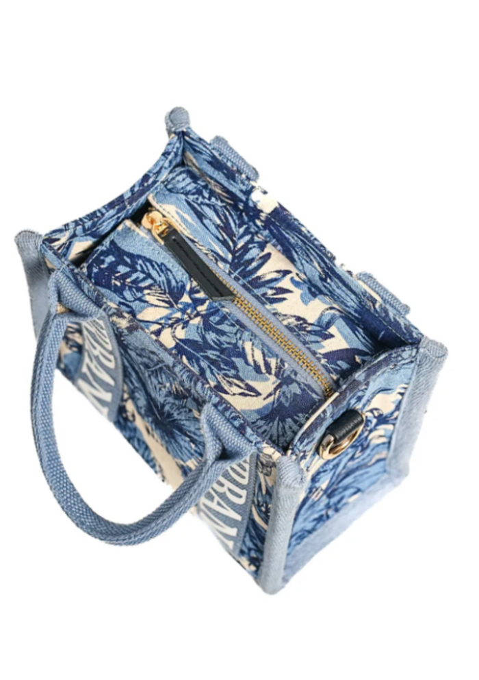 MINI URBAN TOTE BLUE BLOSSOM - Rizir