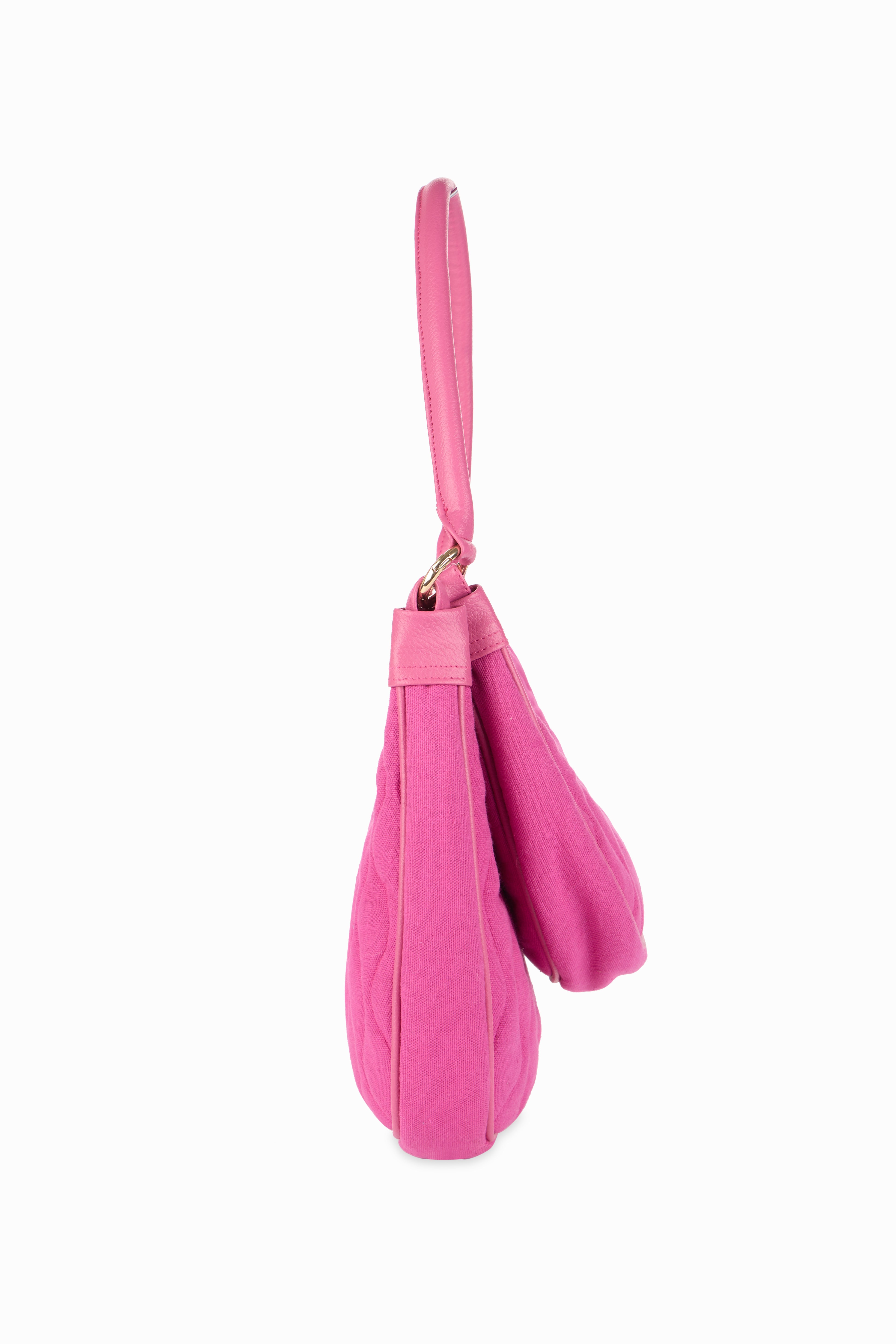 Elite Dual Quilted Hot Pink Sling Bag - Rizir