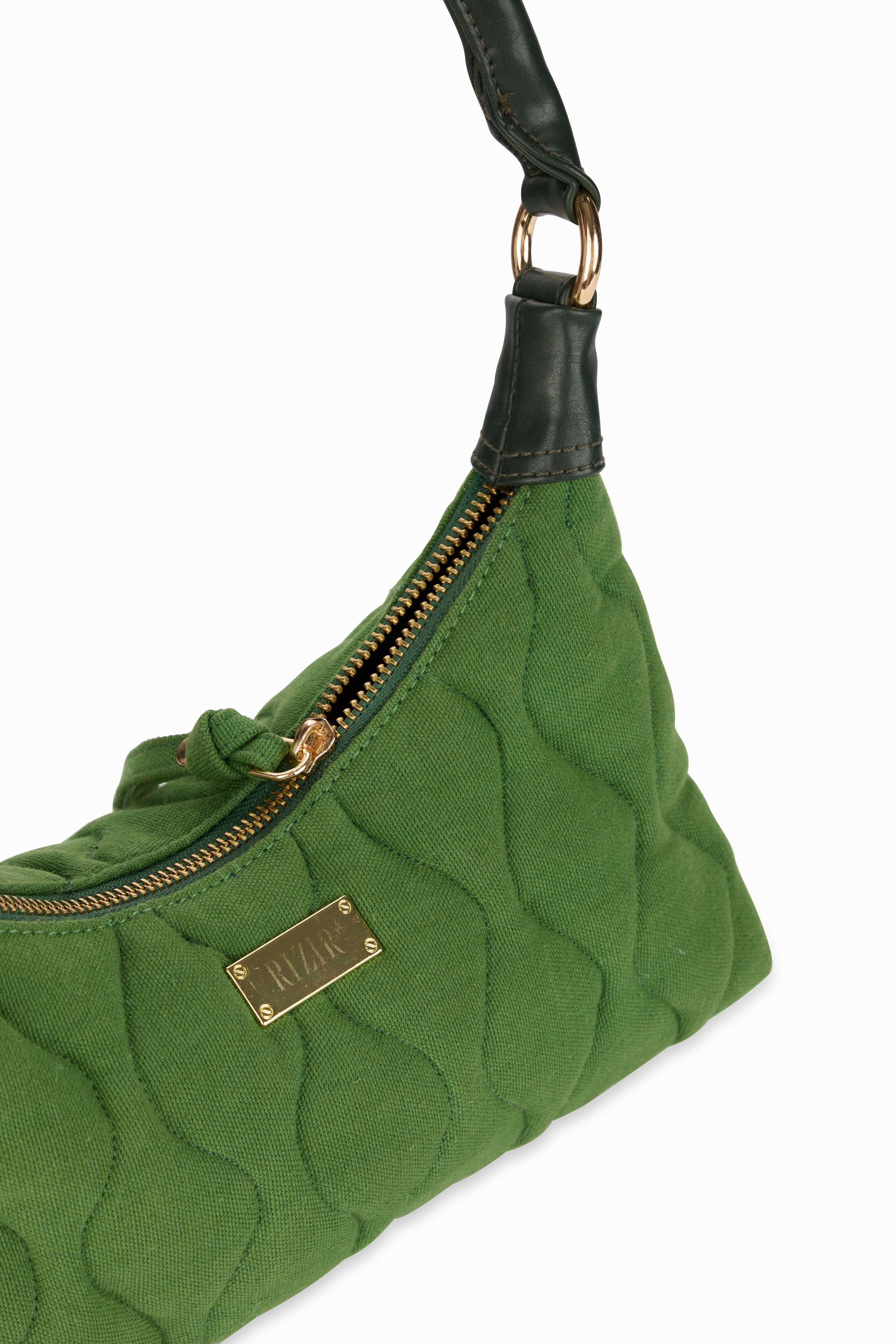The Classic Quilted Green Bag