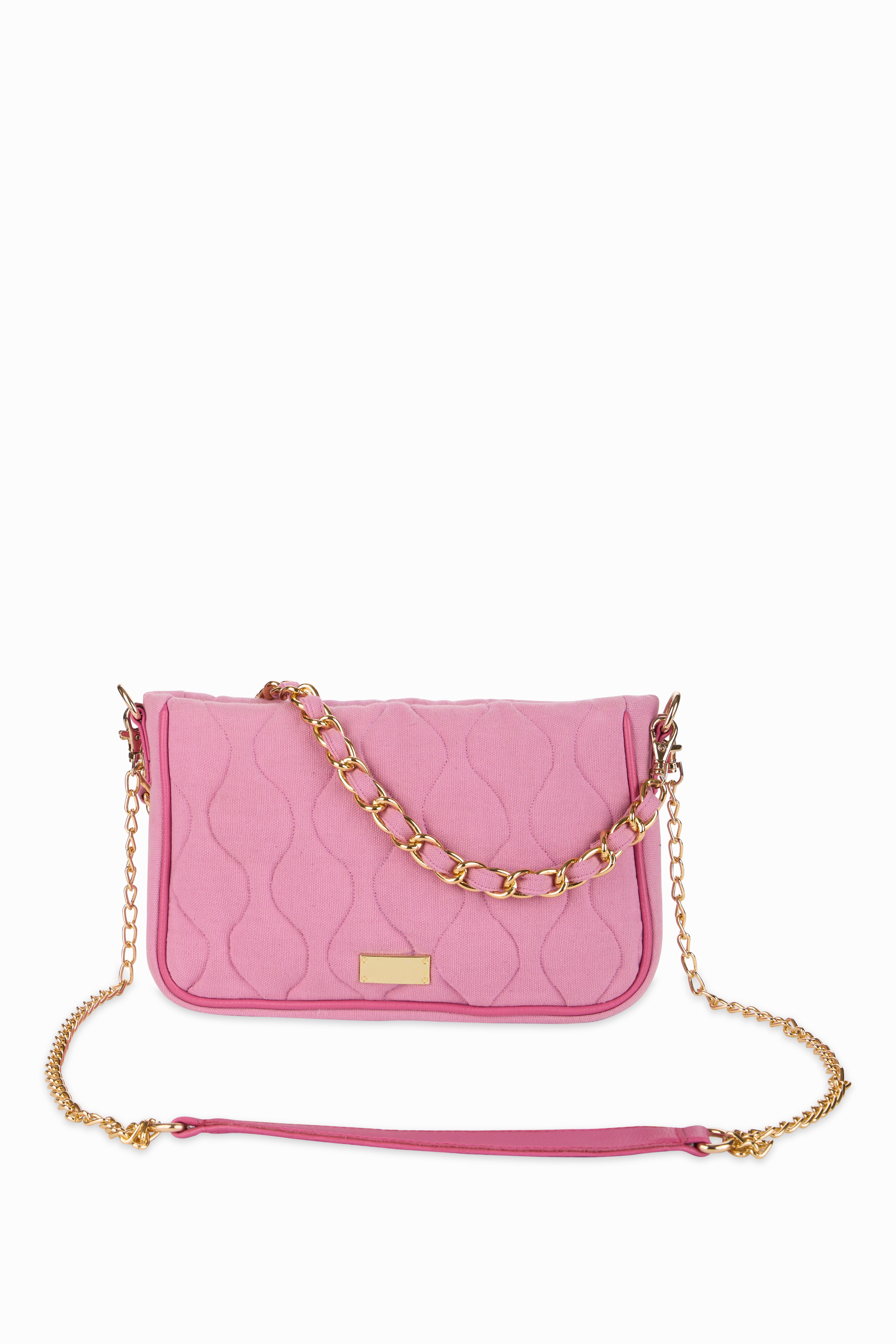 Retro Quilted Pink Sling Bag - Rizir