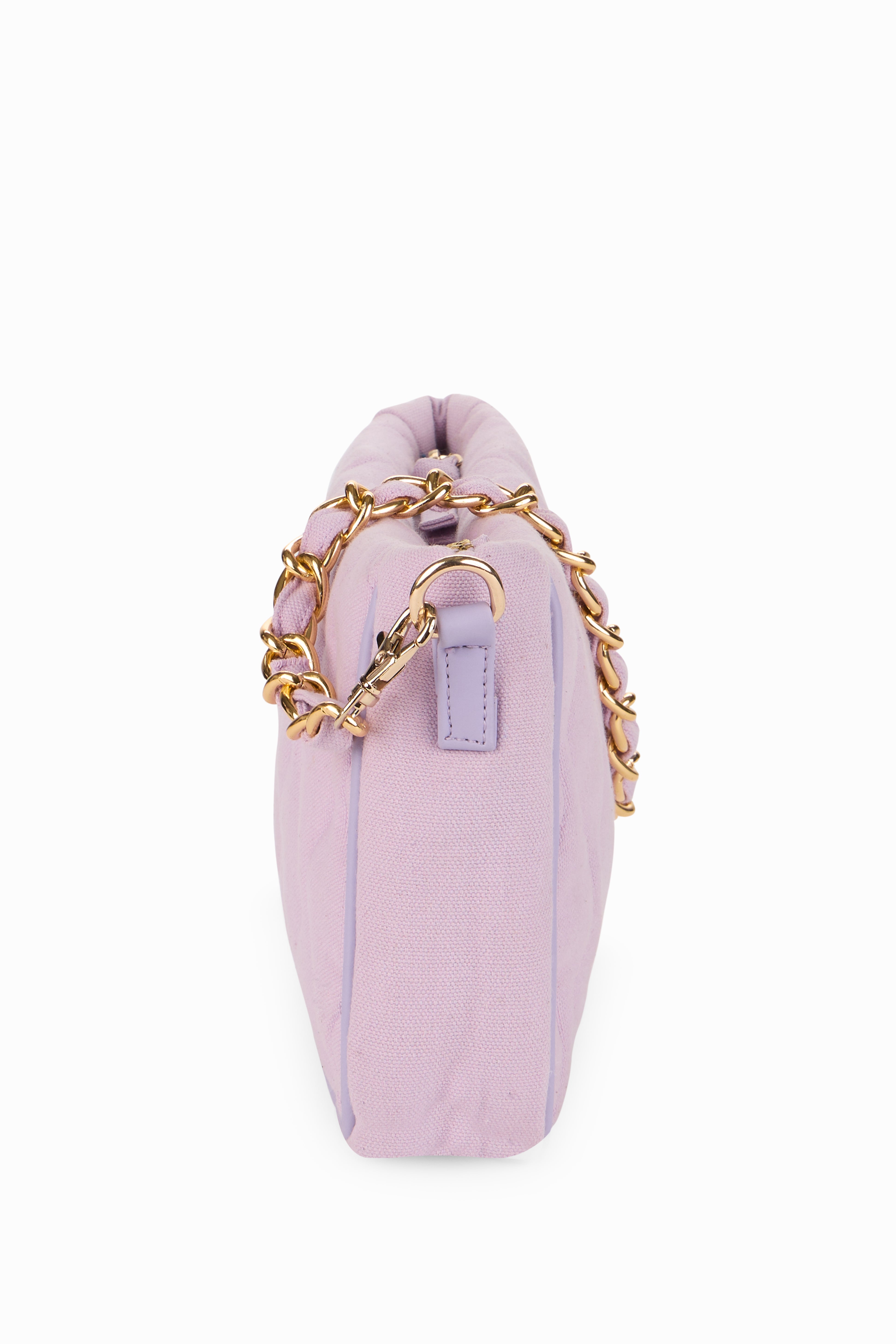 Retro Quilted Lavender Sling Bag