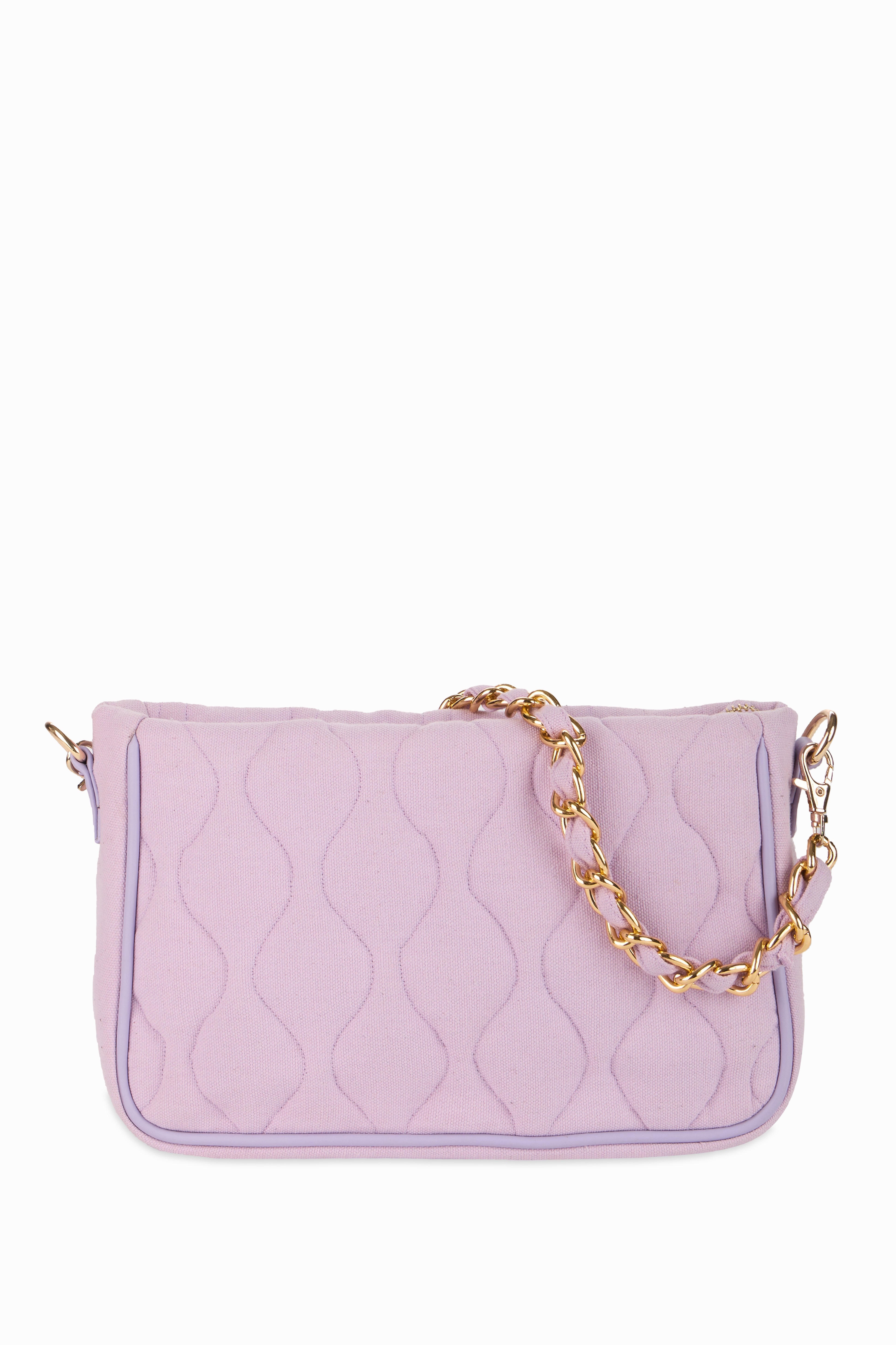 Retro Quilted Lavender Sling Bag