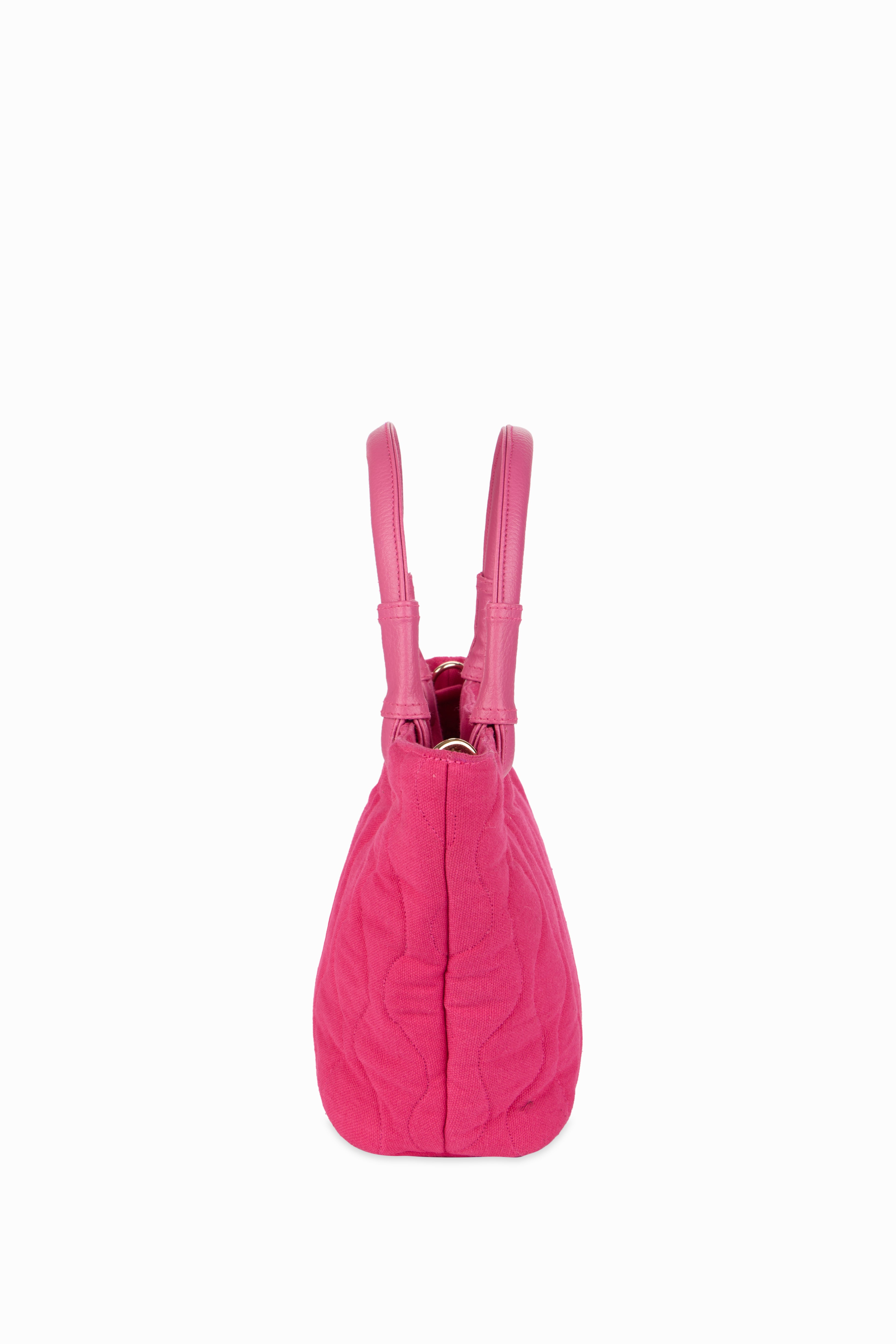 Bucket Quilted Hot Pink Sling Bag - Rizir