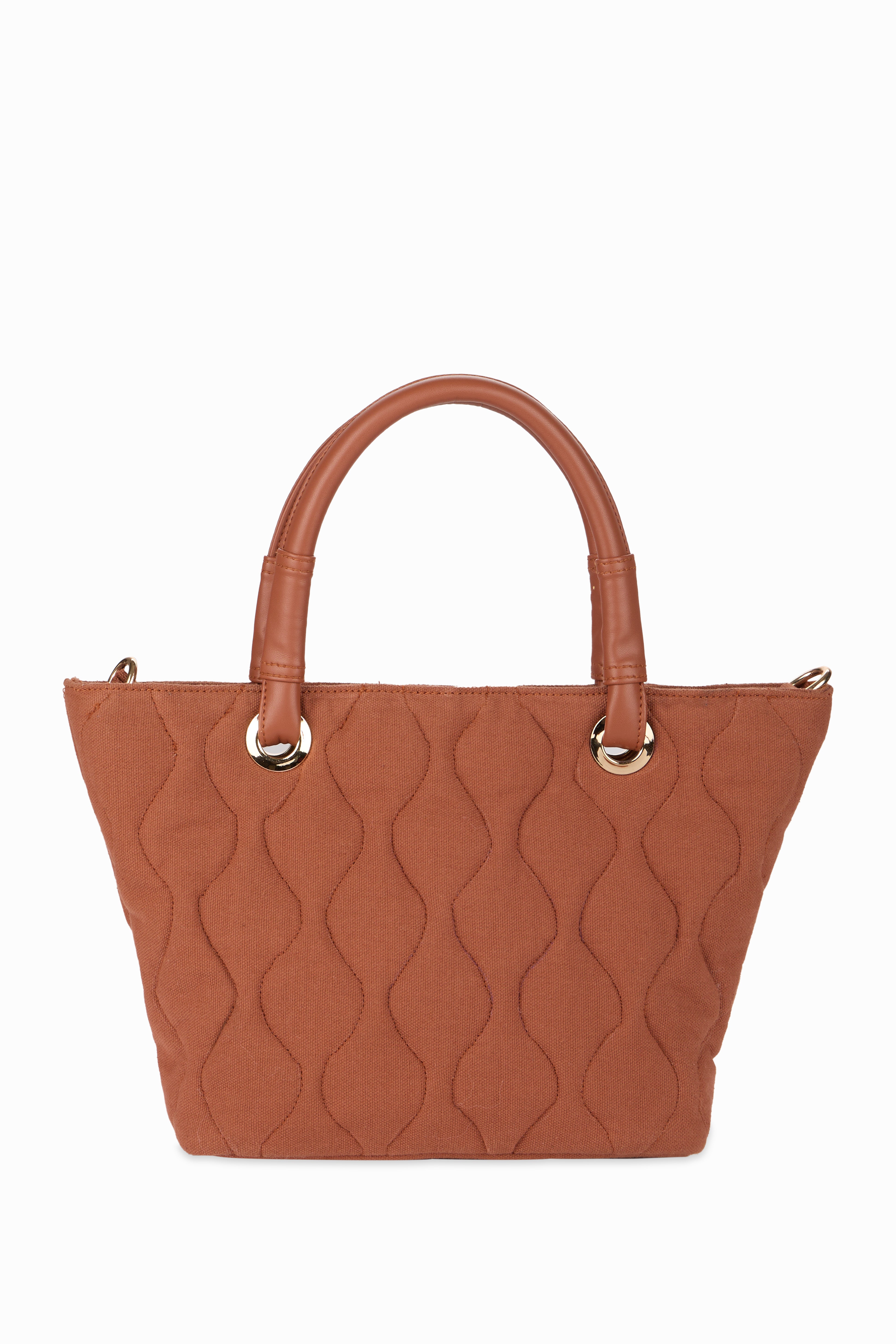 Bucket Quilted Brown Sling Bag