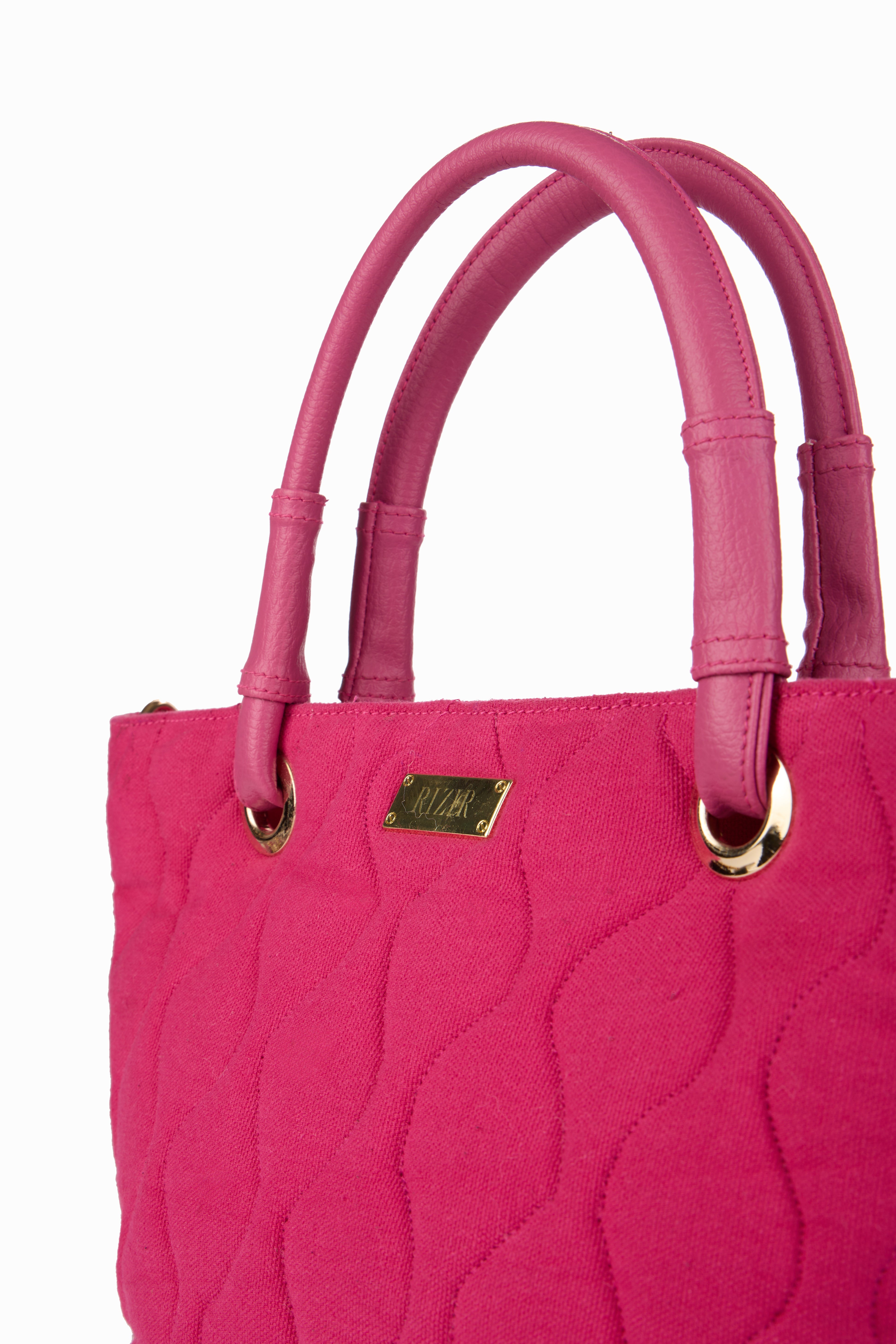 Bucket Quilted Hot Pink Sling Bag - Rizir