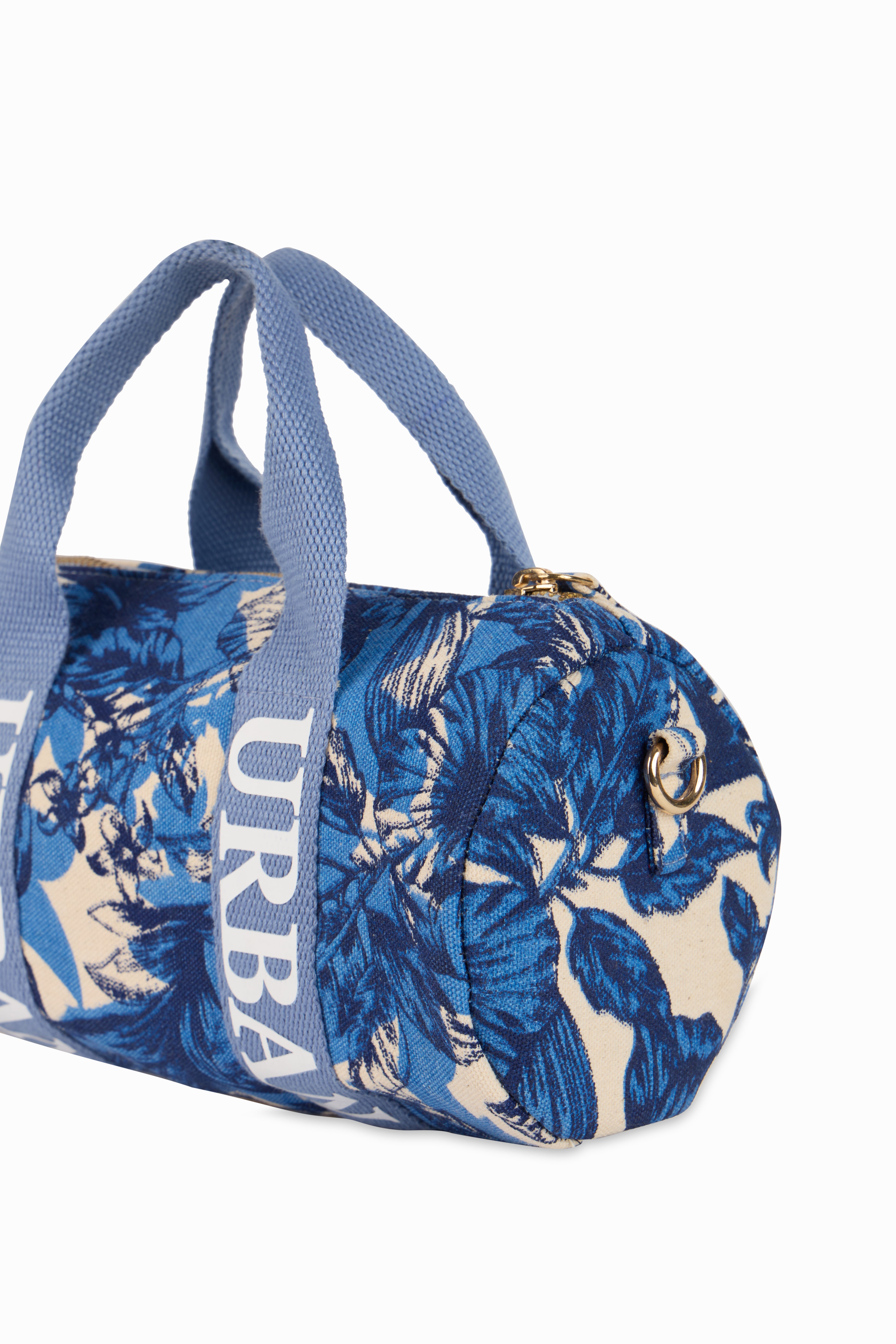 MINI URBAN PRINTED DUFFLE BLUE BLOSSOM - Rizir