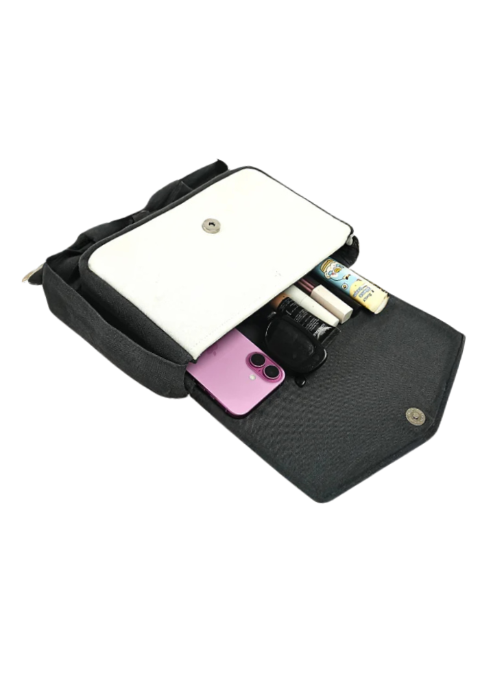 VALENTINE CLUTCH CHARCOAL - Rizir
