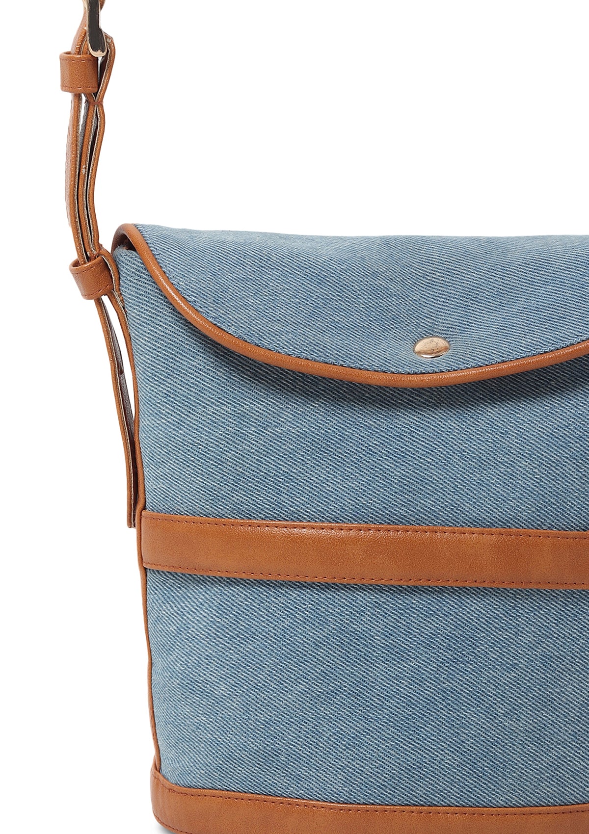CADE BROWN DENIM BAG - Rizir