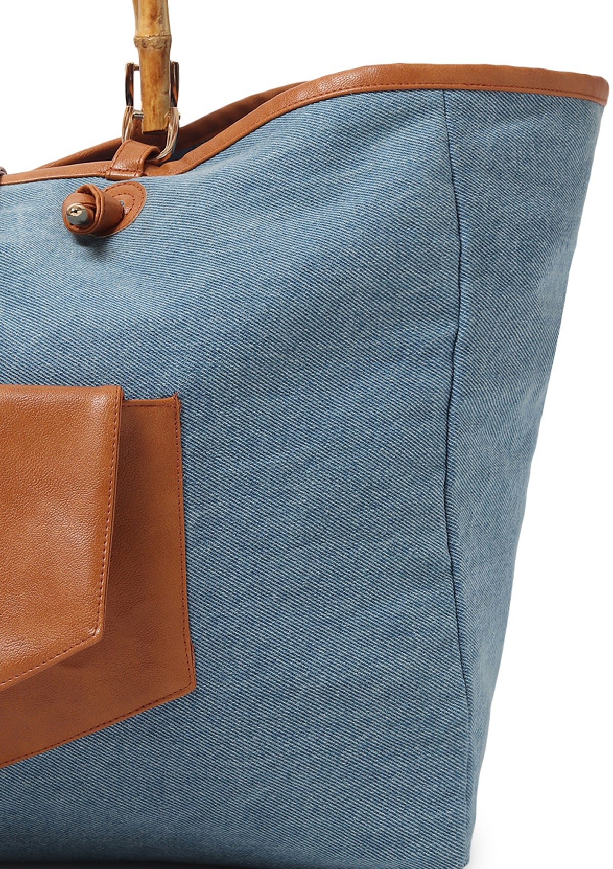 BAMB BROWN DENIM BAG - Rizir