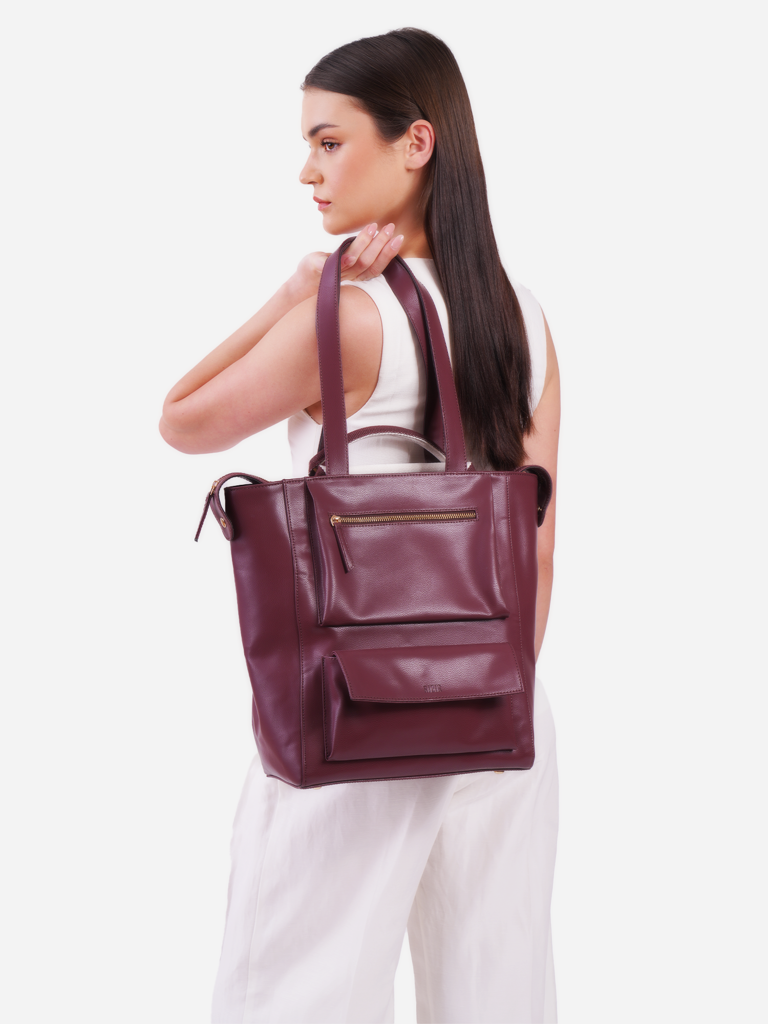 ELYSIAN TOTE BAG-WINE - Rizir