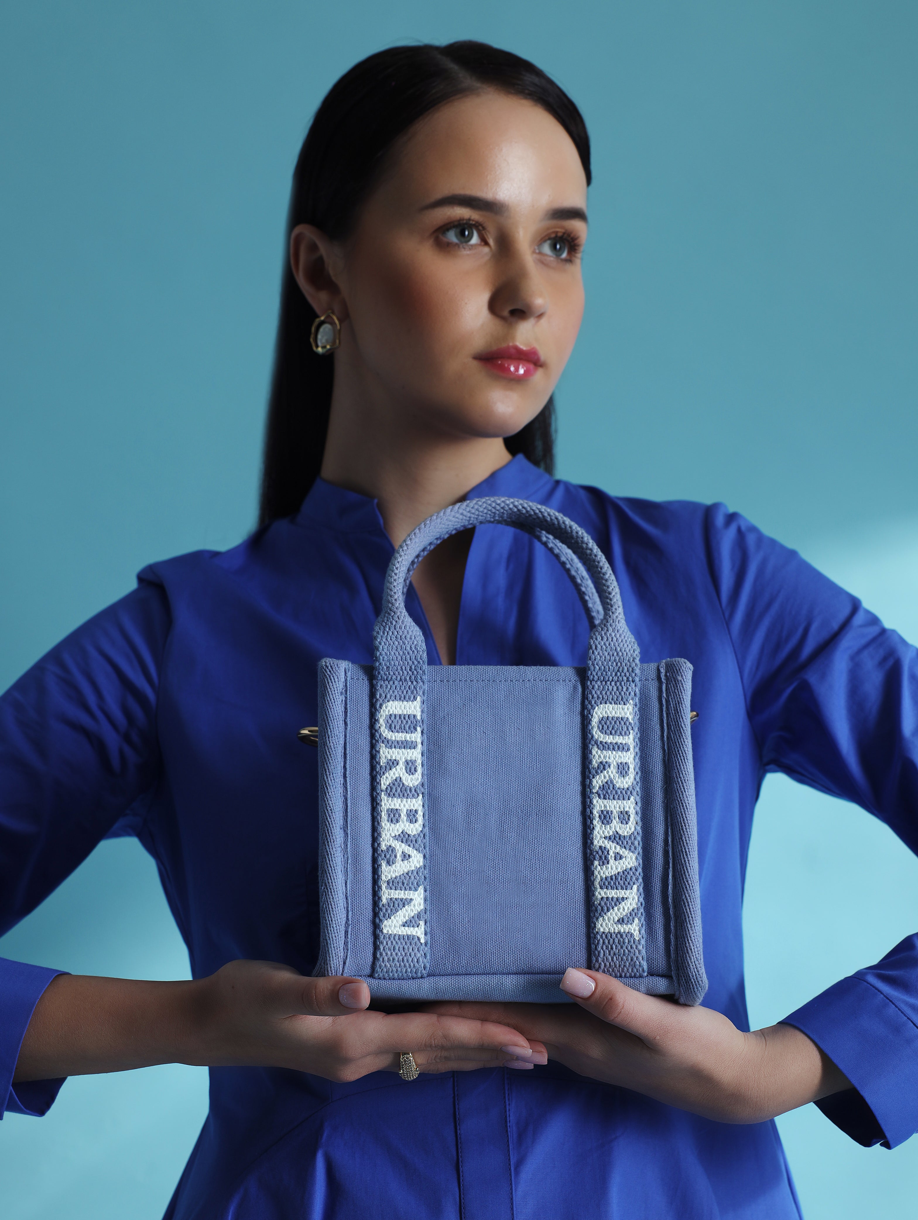 MINI URBAN TOTE - AZURE BLUE - Rizir