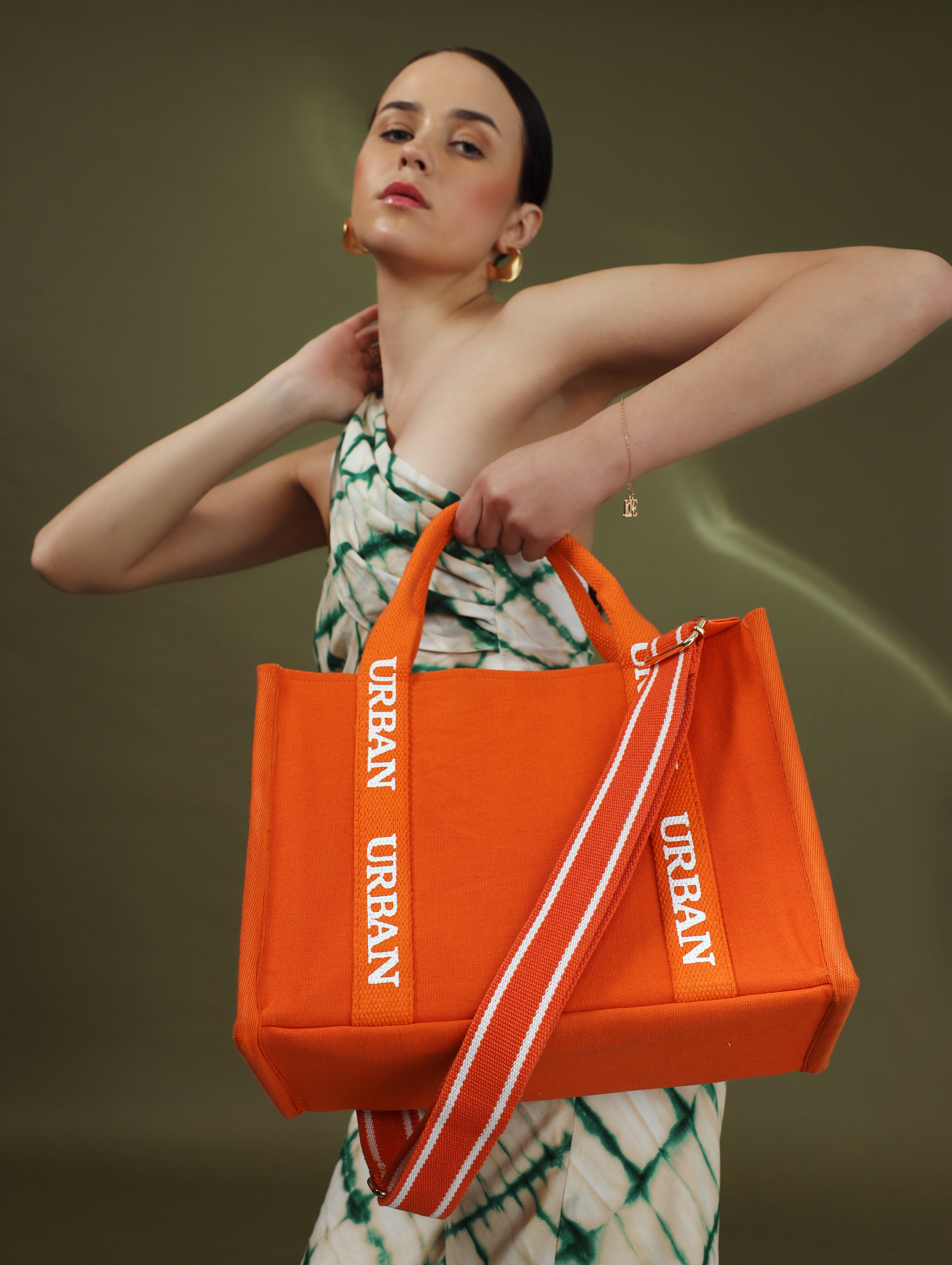 SMALL URBAN TOTE - BRIGHT ORANGE - Rizir