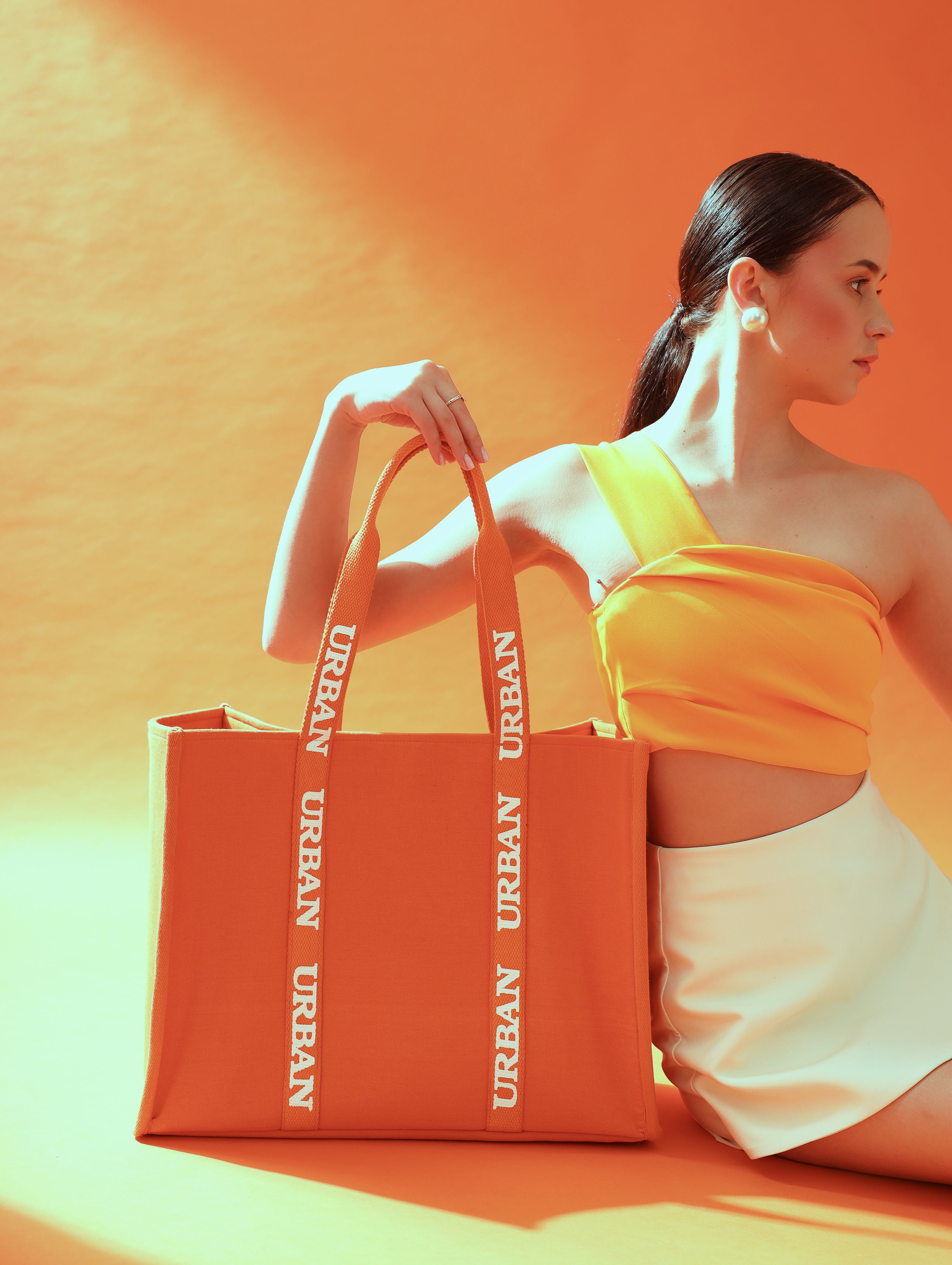 URBAN TOTE - BRIGHT ORANGE - Rizir