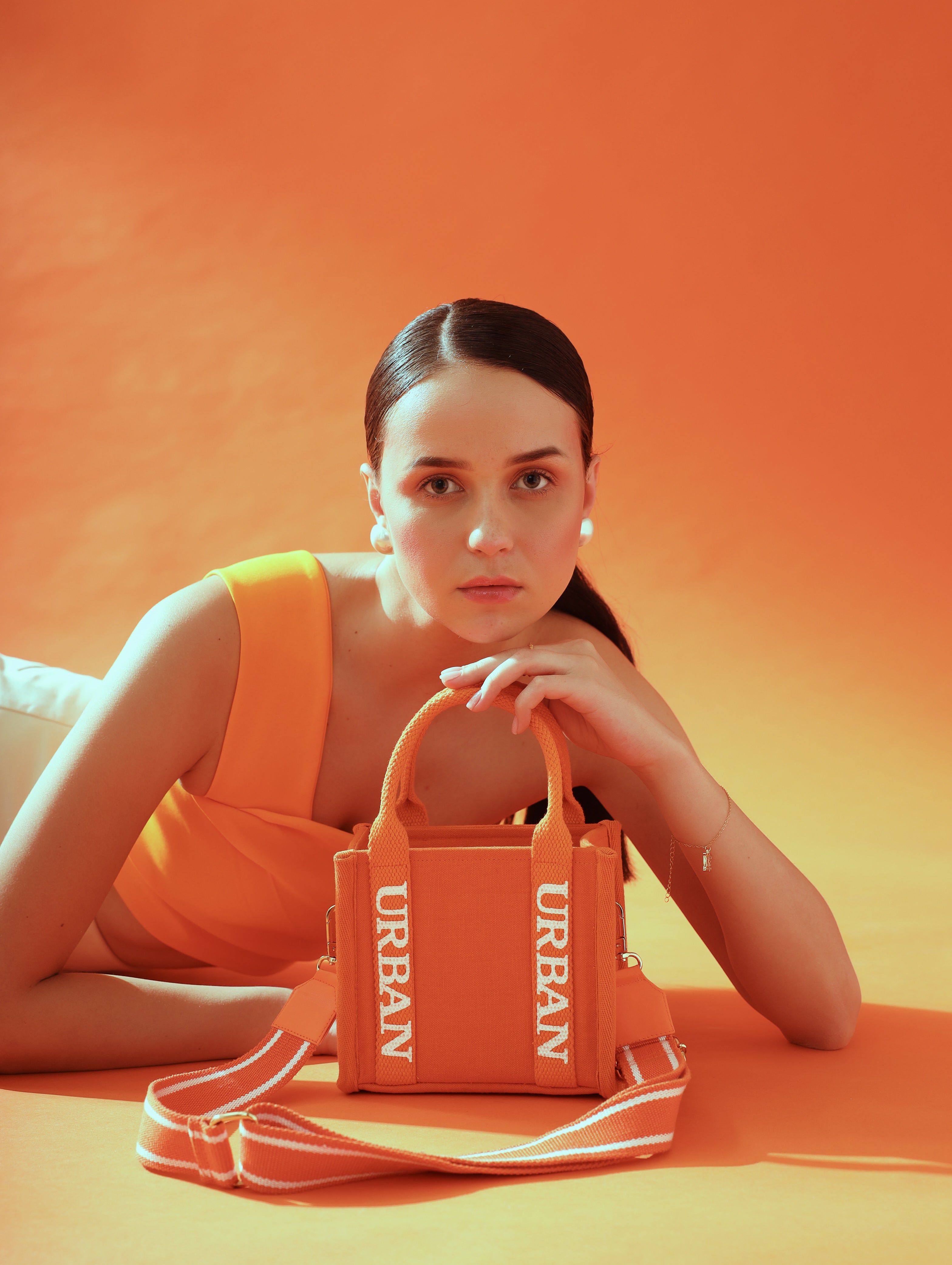 MINI URBAN TOTE - BRIGHT ORANGE - Rizir
