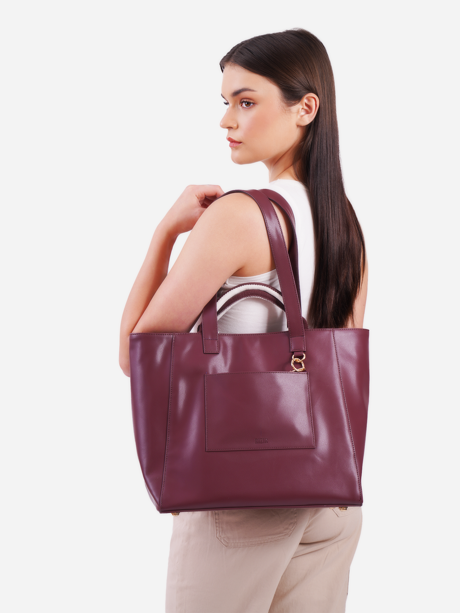 SERENITY TOTE BAG- WINE - Rizir