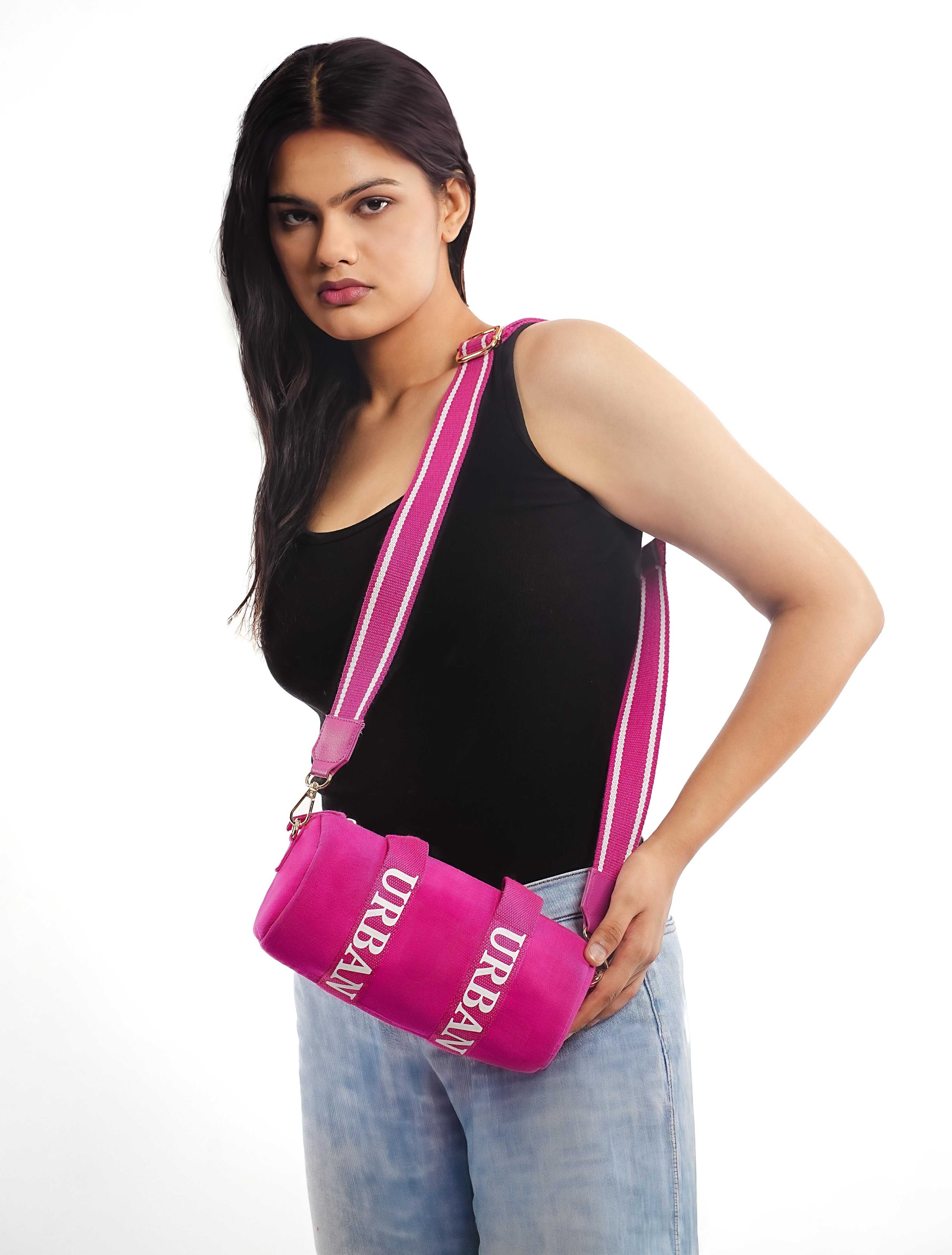 MINI URBAN DUFFLE TOTE HOT PINK