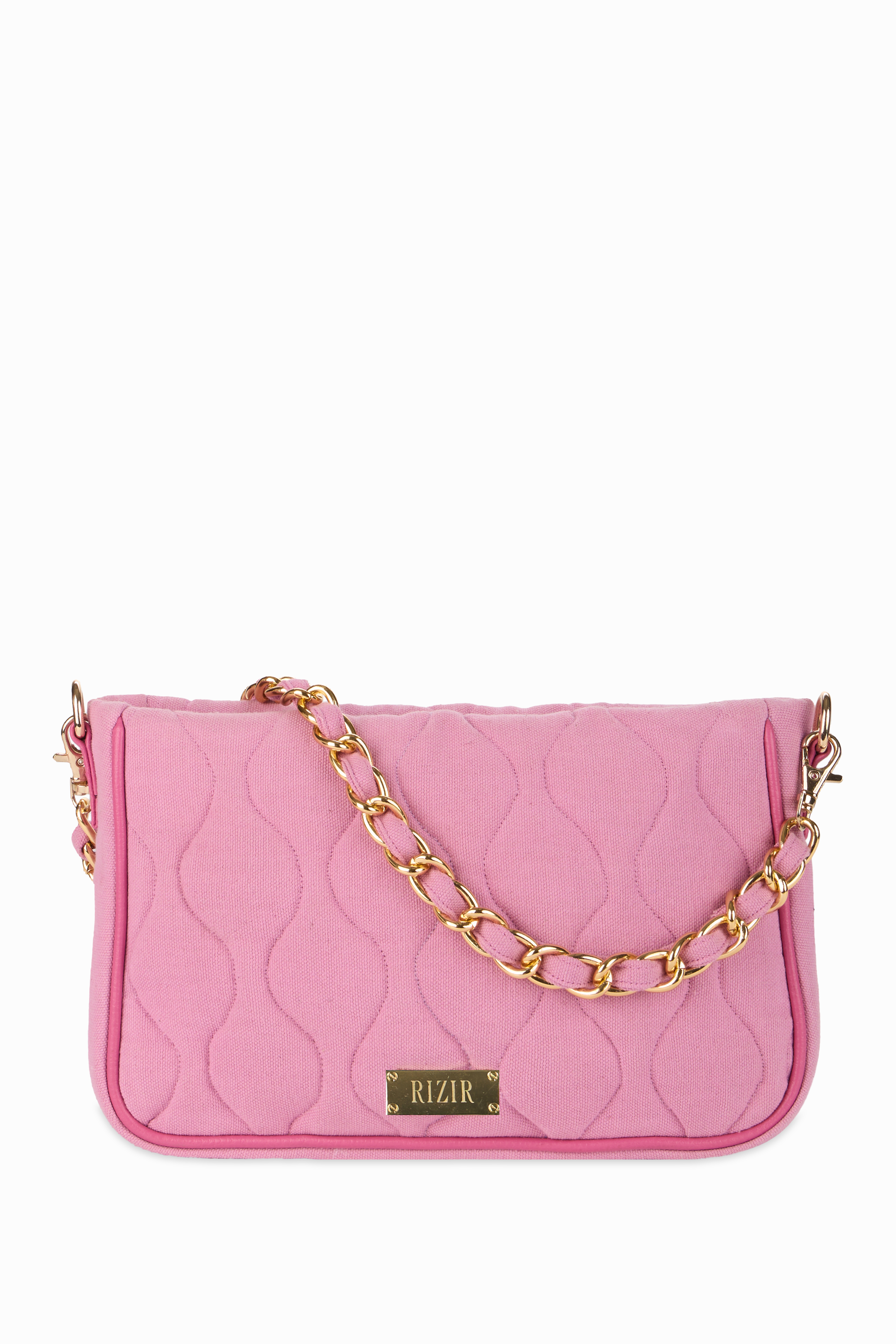 Retro Quilted Pink Sling Bag - Rizir
