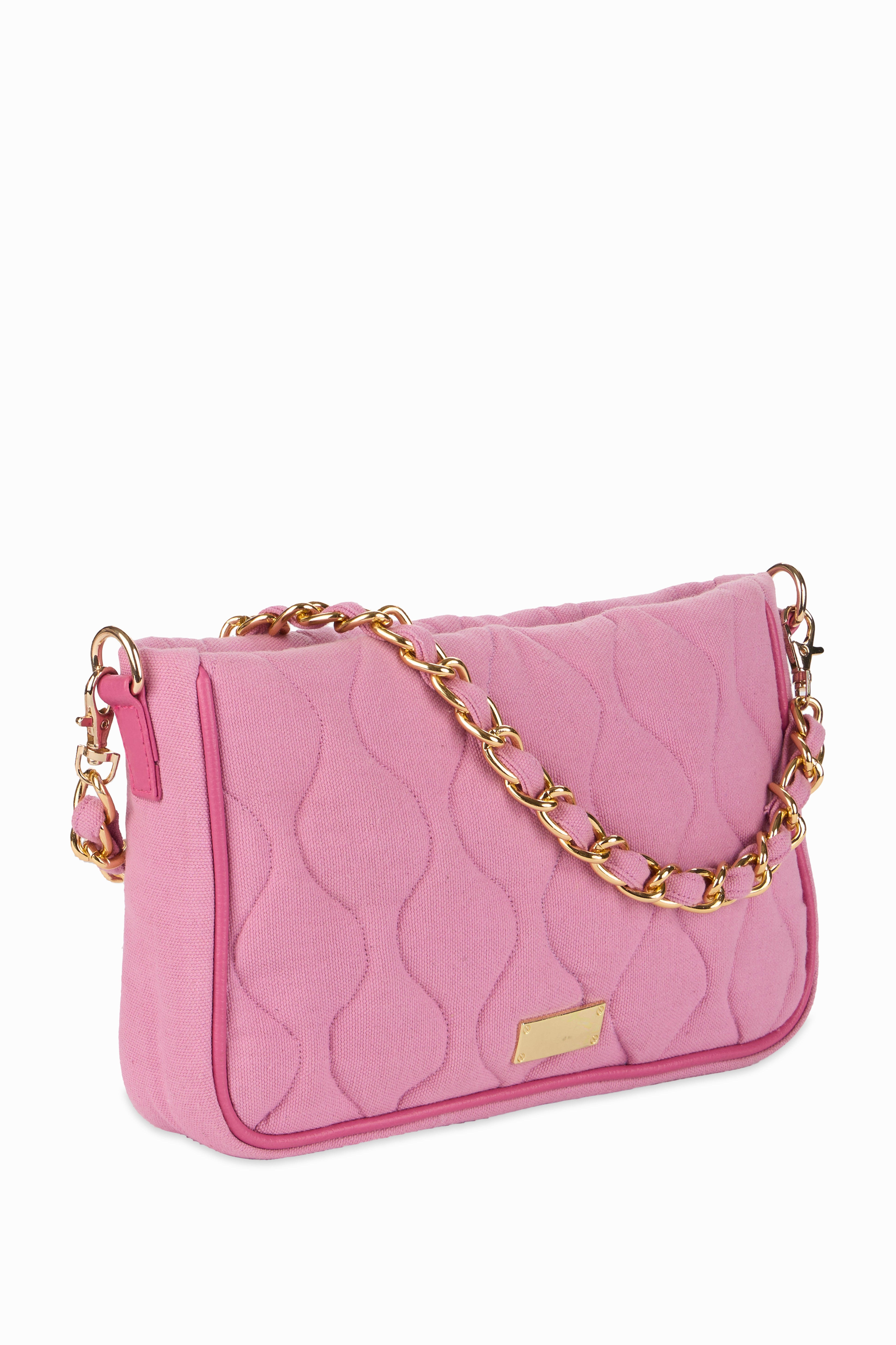 Retro Quilted Pink Sling Bag - Rizir