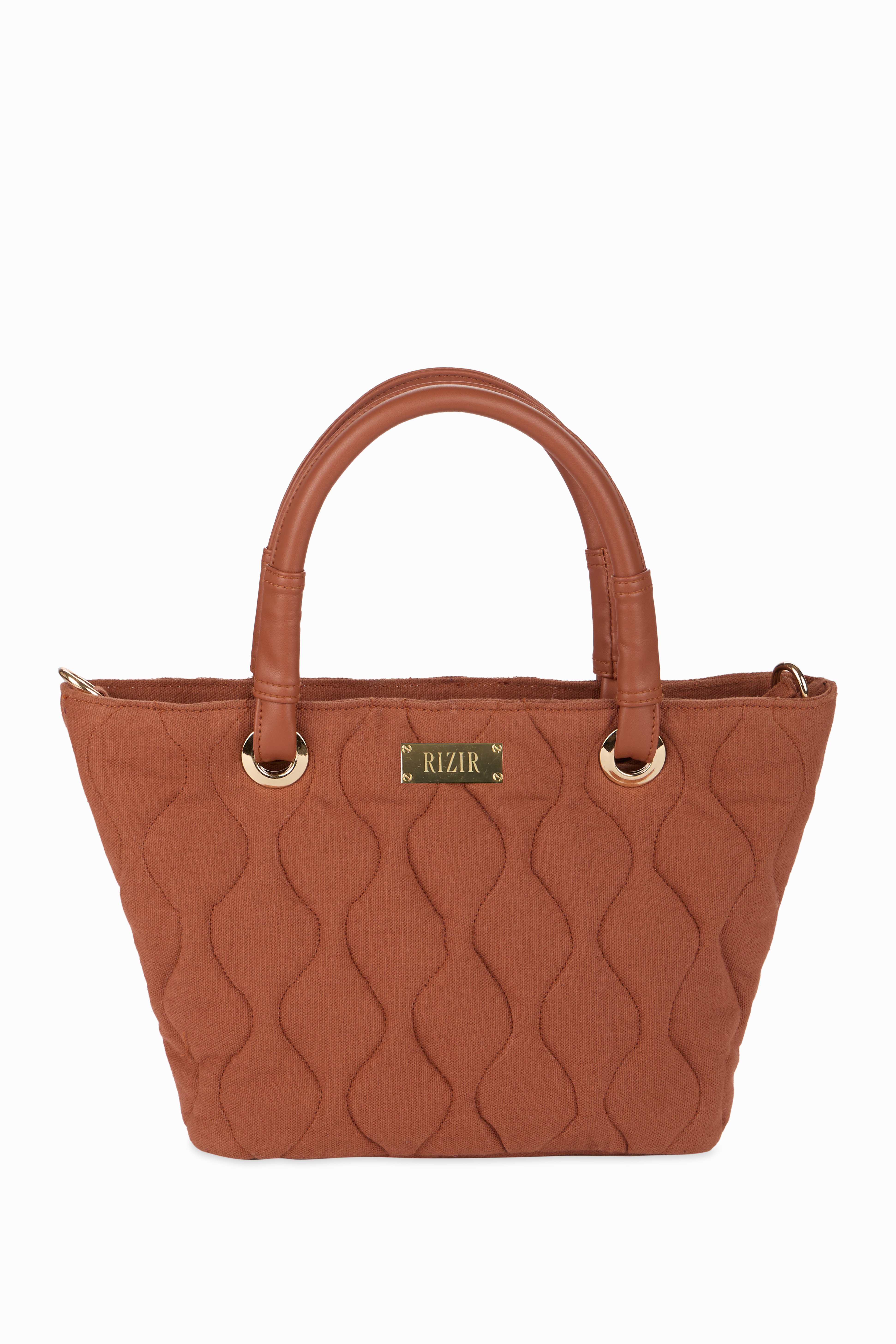Bucket Quilted Brown Sling Bag